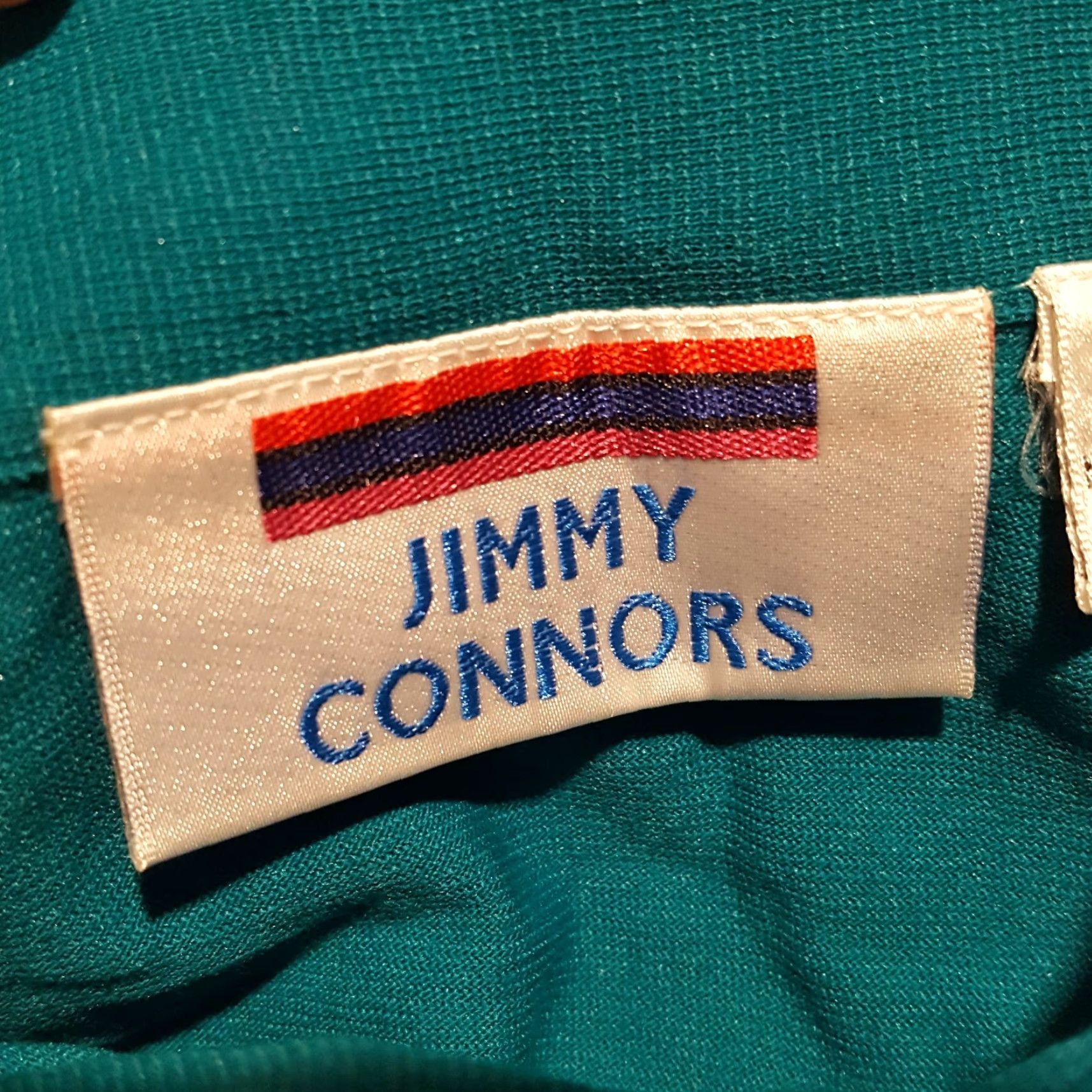 Altea VINTAGE Jimmy Connors Polo Shirt Teal Short Sleeve Knit Cotton Blend Cotton Men L Navy Blue 90s Tennis Retro Sports Polo Shirt Size US L / EU 52-54 / 3 - 7 Thumbnail