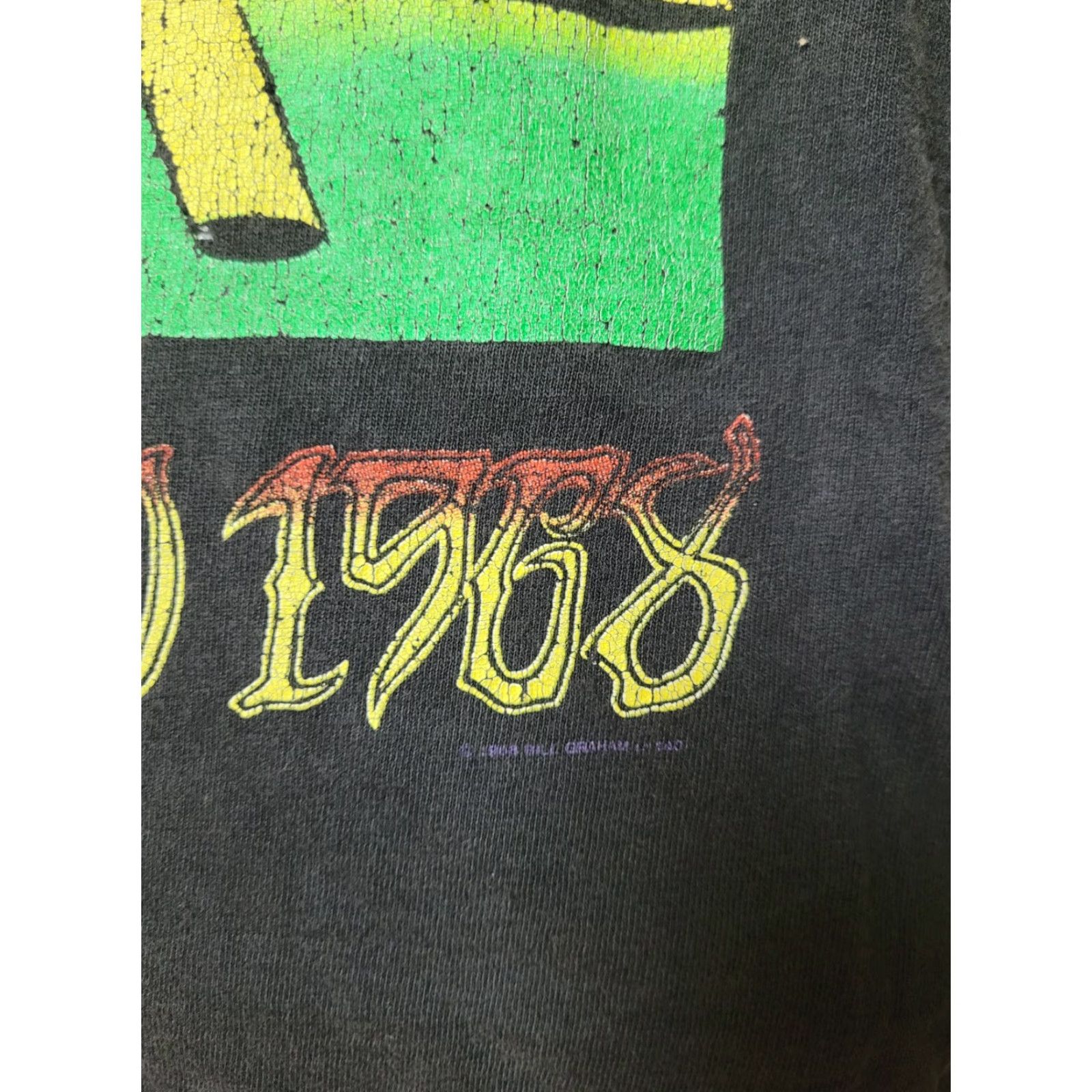 Vintage VTG Jimi Hendrix San Francisco Beat Up Cut Up Sleeveless T Shirt XL Winterland Mens Rock Music Graphic Tee Black Size US XL / EU 56 / 4 - 2 Thumbnail