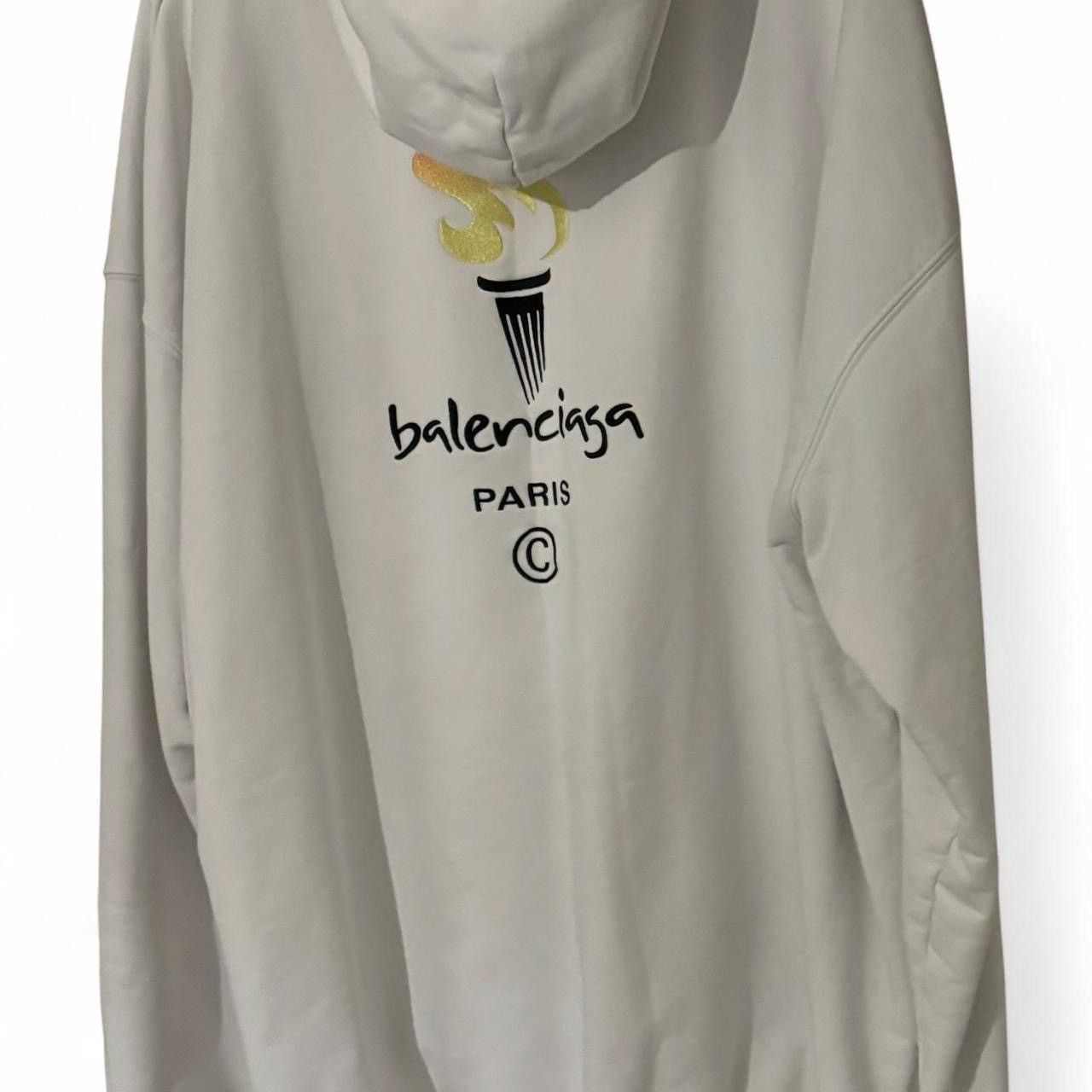 Balenciaga Olympic Torch Embroidery Hoodie Size US S / EU 44-46 / 1 - 4 Thumbnail