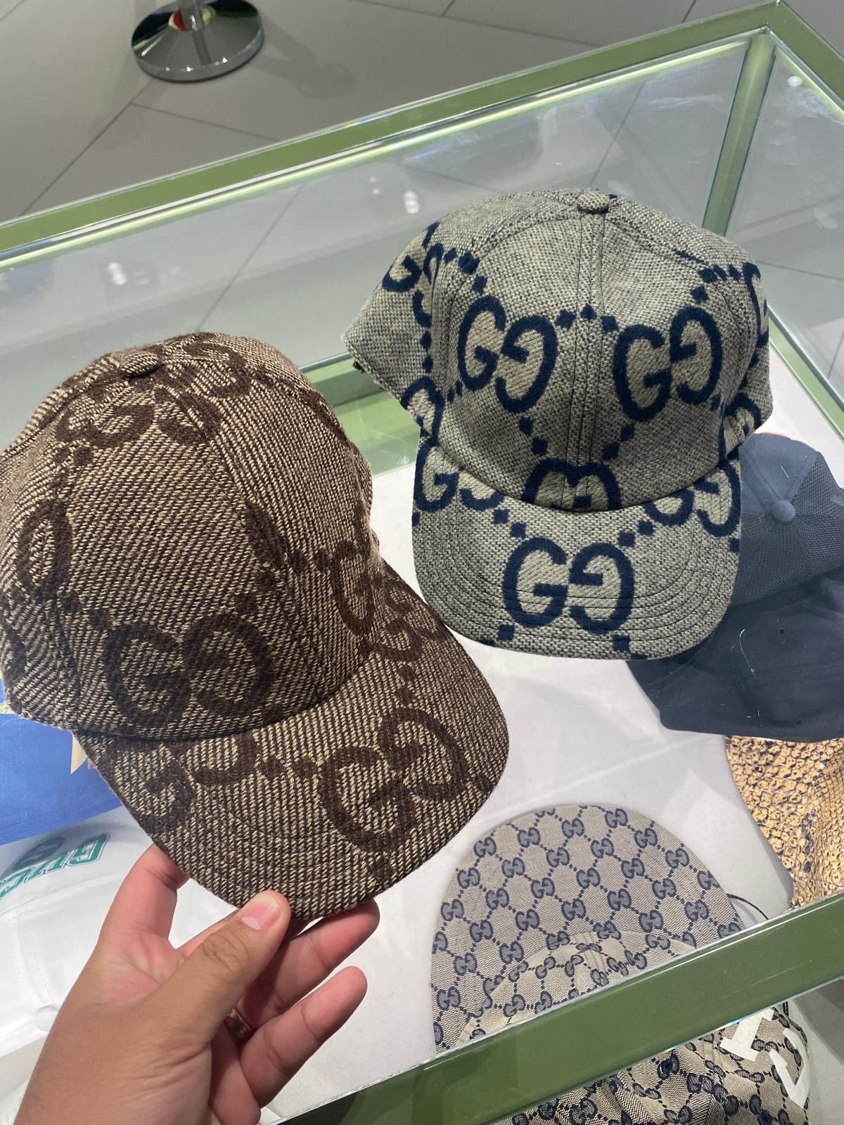 Gucci GG Wool Jumbo Baseball Hat Size ONE SIZE - 5 Thumbnail
