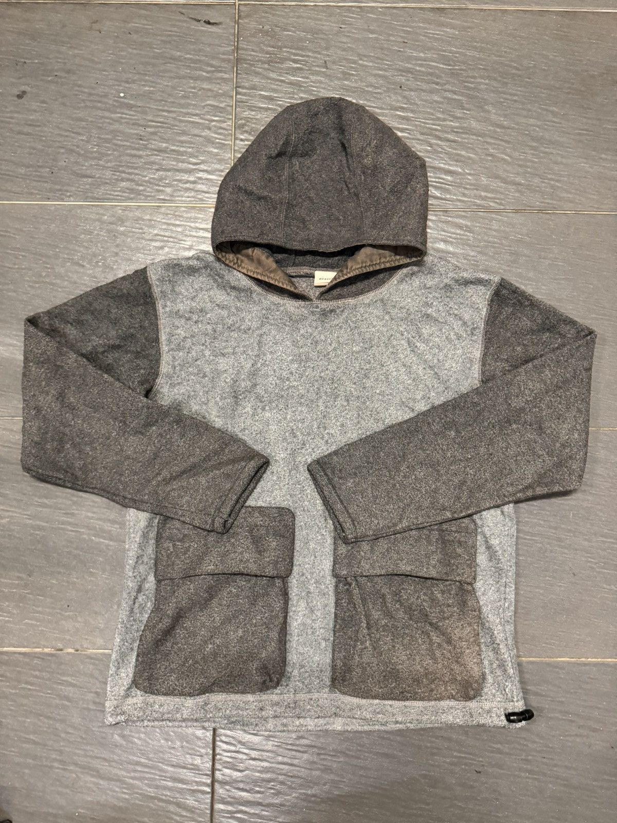 image of Dezert Gorpcore Fleece Hoodie in Grey, Men's (Size Medium)