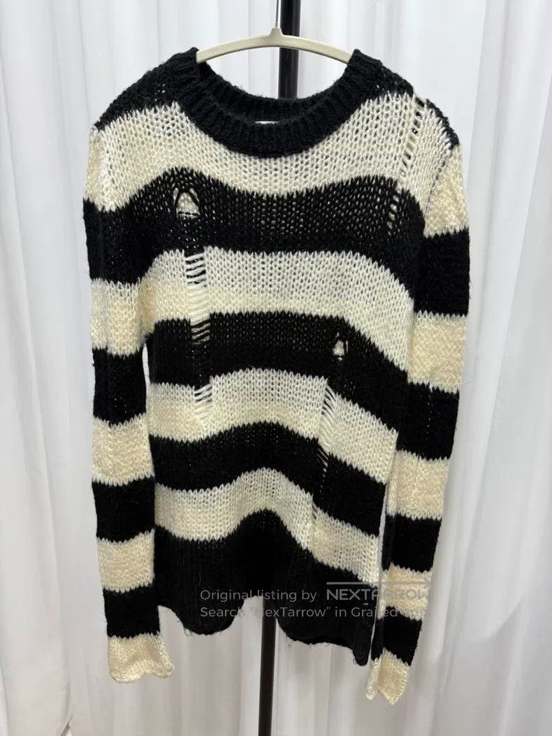 Ann Demeulemeester 40 Ann Demeulemester destroys striped sw