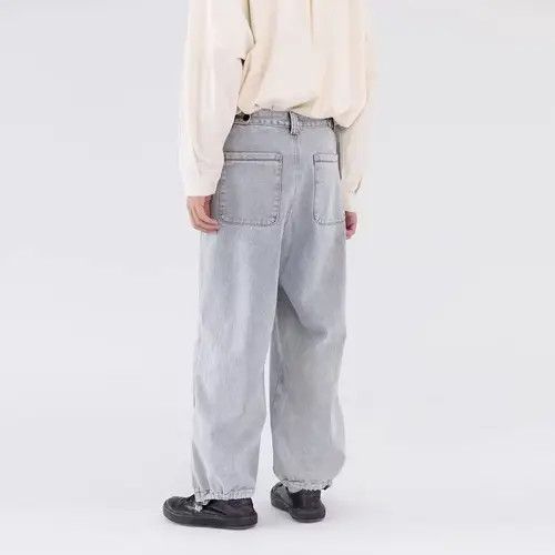 Jean 20AW Indigo Union Japan Denim Light Blue Washed Pants Size US 30 / EU 46 - 3 Thumbnail