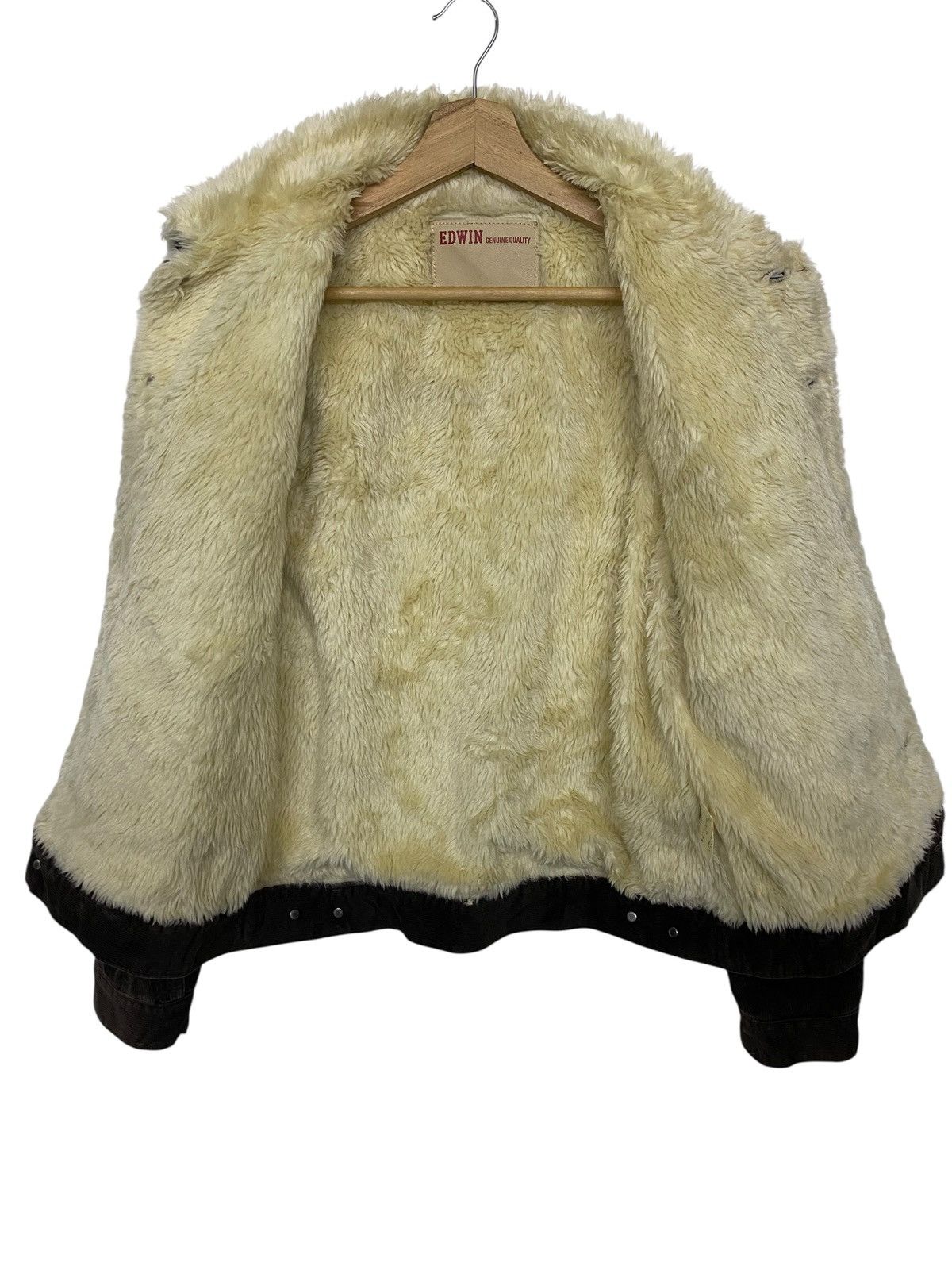 Edwin Edwin Corduroy Sherpa Trucker Jacket Faux Fur Collar Lining Size US M / EU 48-50 / 2 - 5 Thumbnail