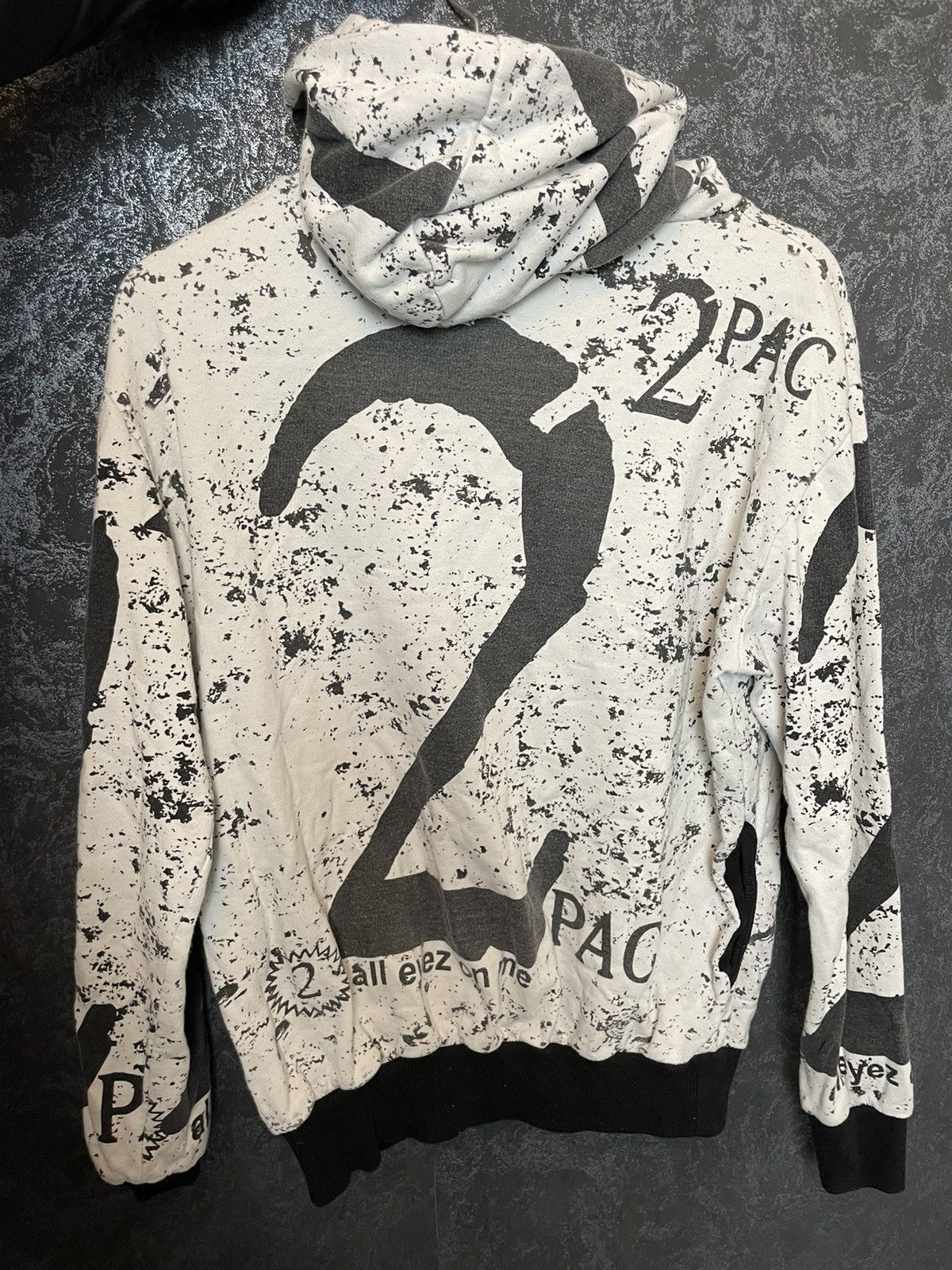 Rap Tees × Vintage Vintage 2pac hoodie Tupac rap hoodie Size US M / EU 48-50 / 2 - 5 Thumbnail