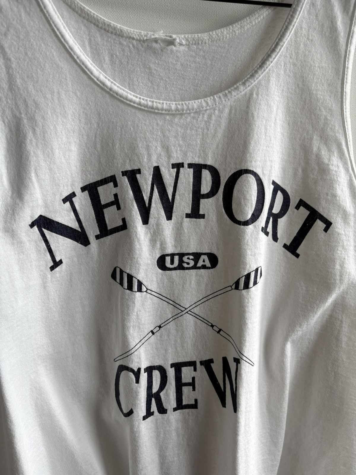 Other Newport Crew USA Vintage Streetwear Hype White Tank Top Size US XL / EU 56 / 4 - 2 Thumbnail