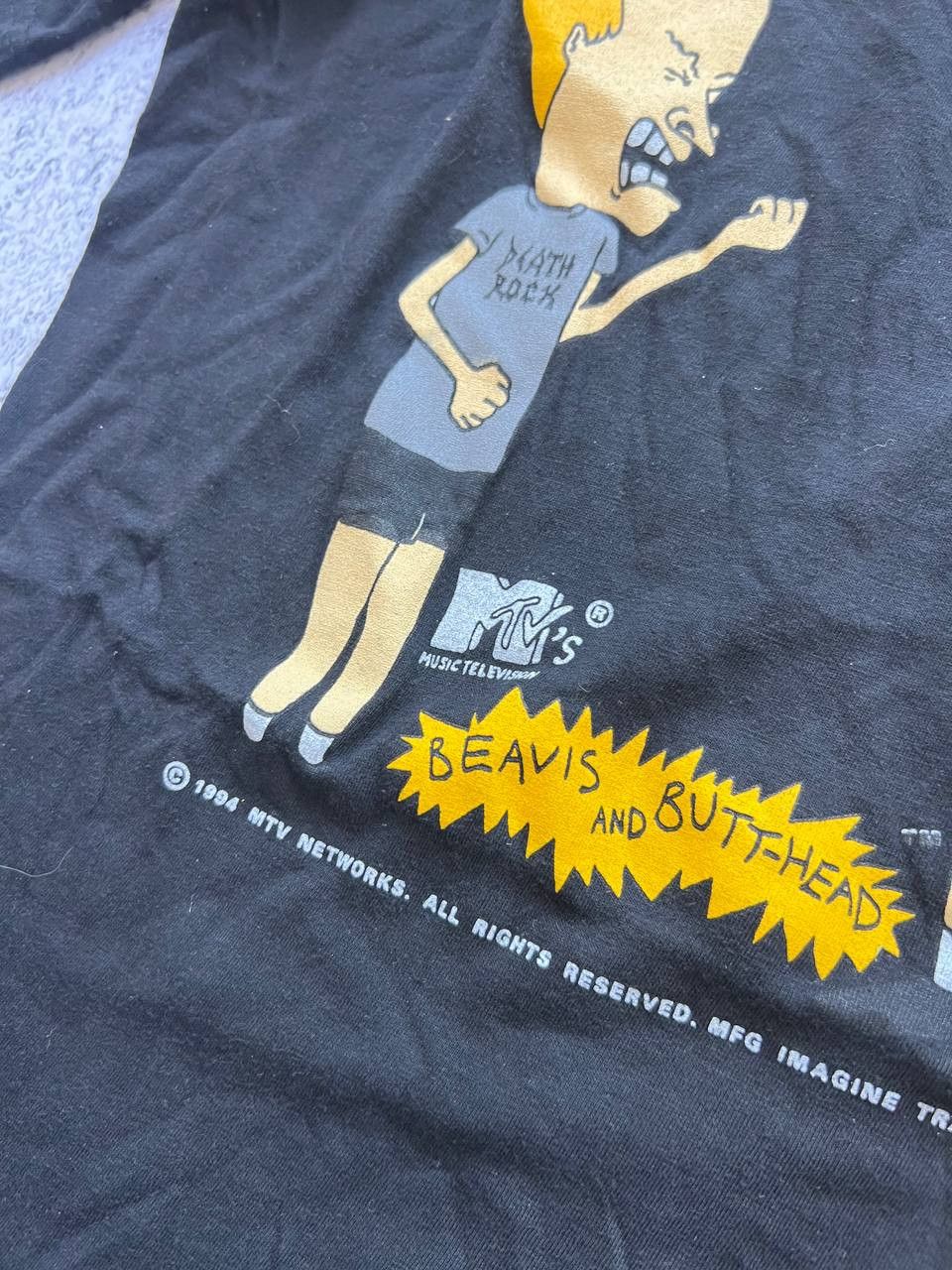 Band Tees × Vintage Vintage Rare 1994 Beavis and Butthead mtv Tee Size US L / EU 52-54 / 3 - 3 Thumbnail