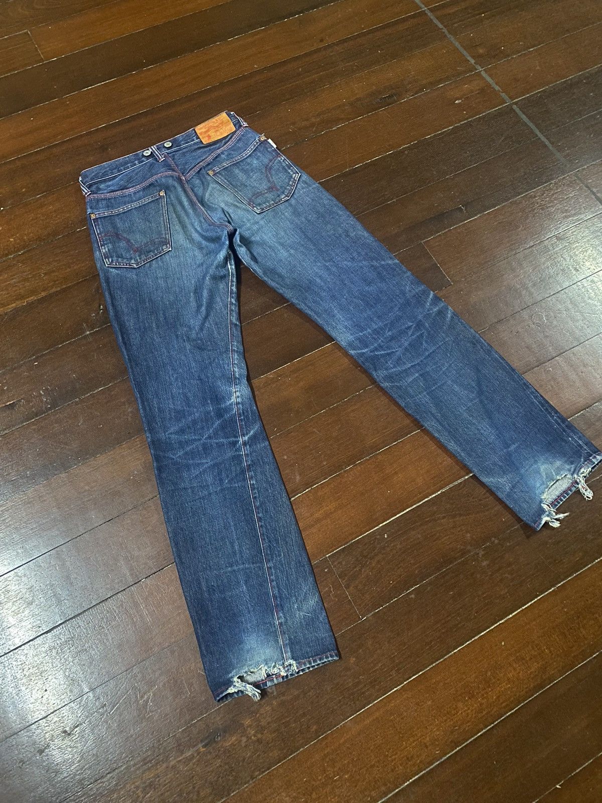 Studio D'Artisan studio d'artisan 480 tokushima denim selvedge distressed Size US 30 / EU 46 - 8 Thumbnail