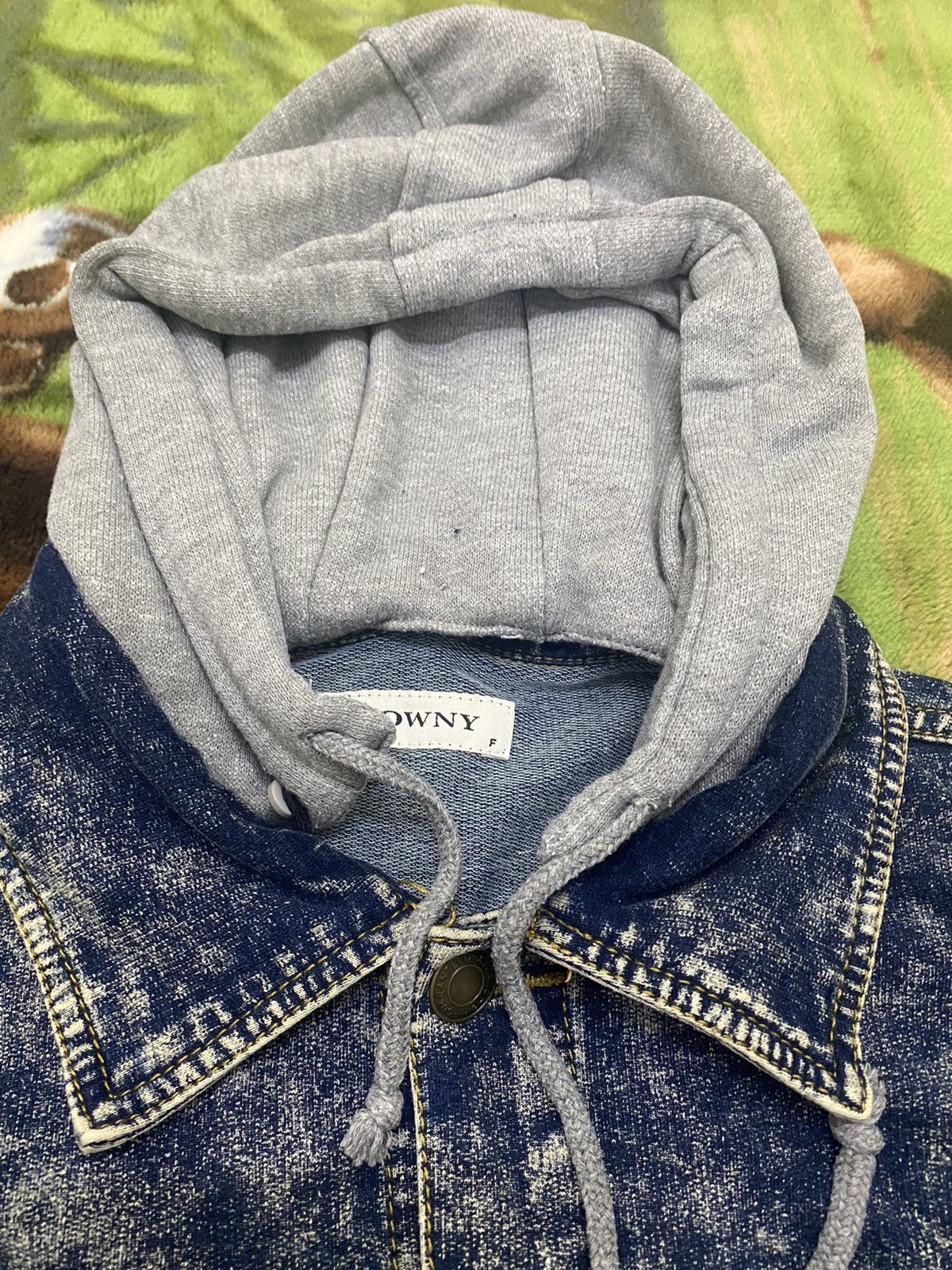 Japanese Brand ACID WASH DESIGN JACKET HOODIE PULL IN OUT DESIGN Size US L / EU 52-54 / 3 - 14 Thumbnail