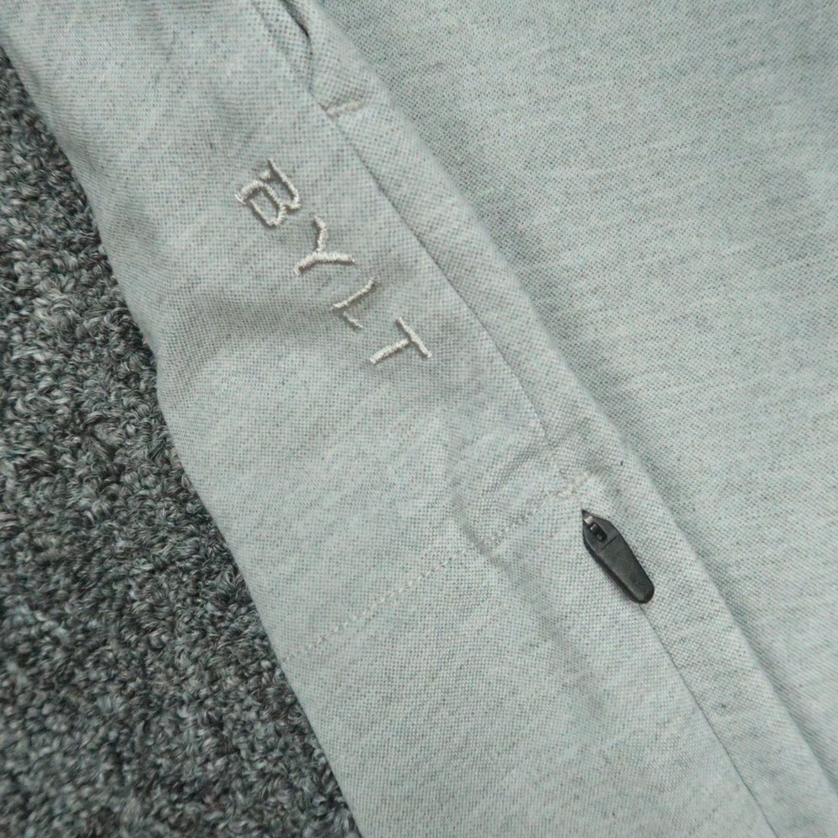 Vintage BYLT Pants Mens 34x28 Gray Everyday Joger Chino Stretch Zip Pocket Size US 34 / EU 50 - 3 Thumbnail