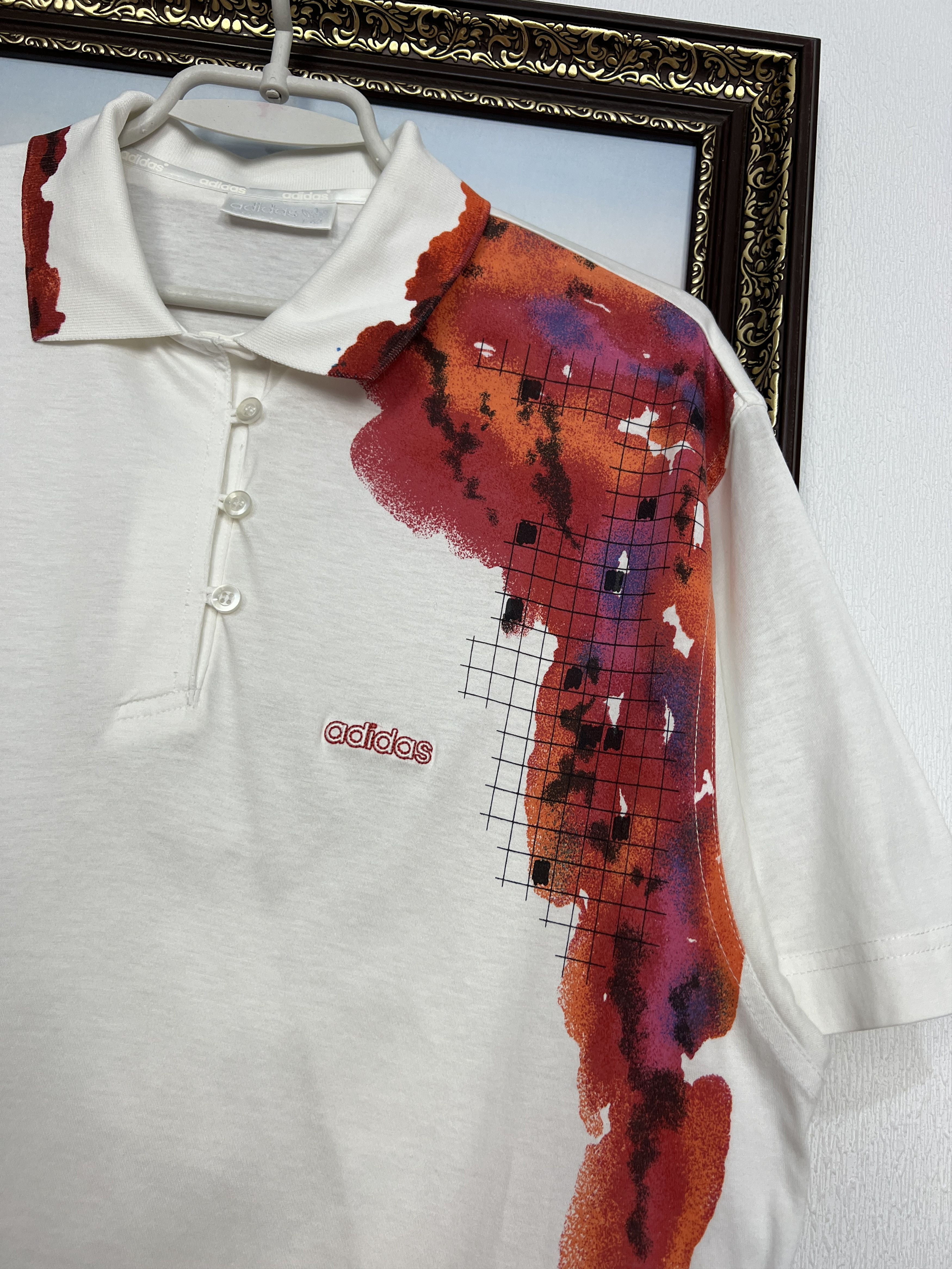 Adidas Vintage 90's Edberg Lendl Agassi Tennis Polo Shirt Trikot Size US M / EU 48-50 / 2 - 3 Thumbnail