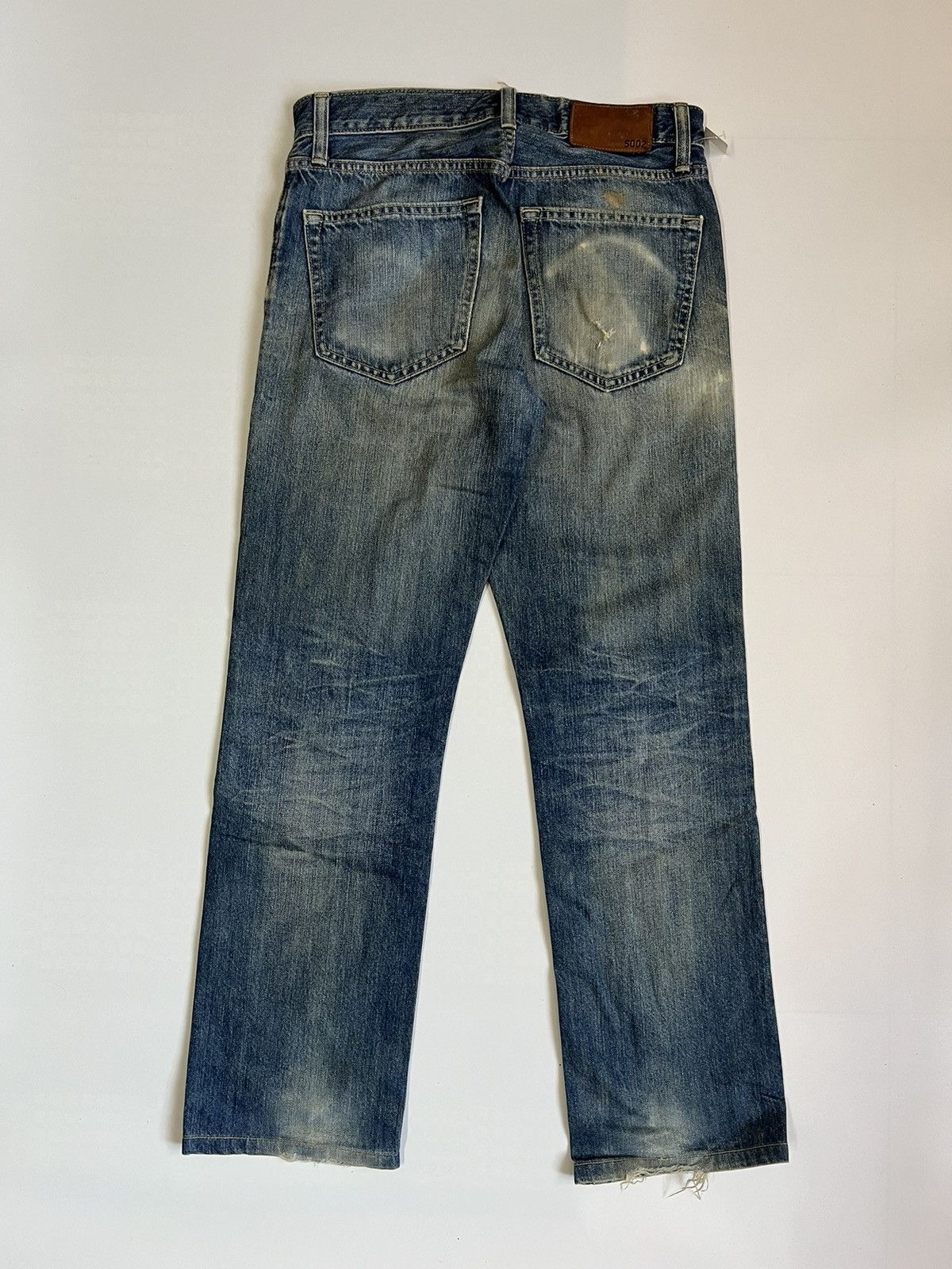 Uniqlo Uniqlo UJ Regular Fit Dirty Washed Denim Size US 29 - 8 Thumbnail