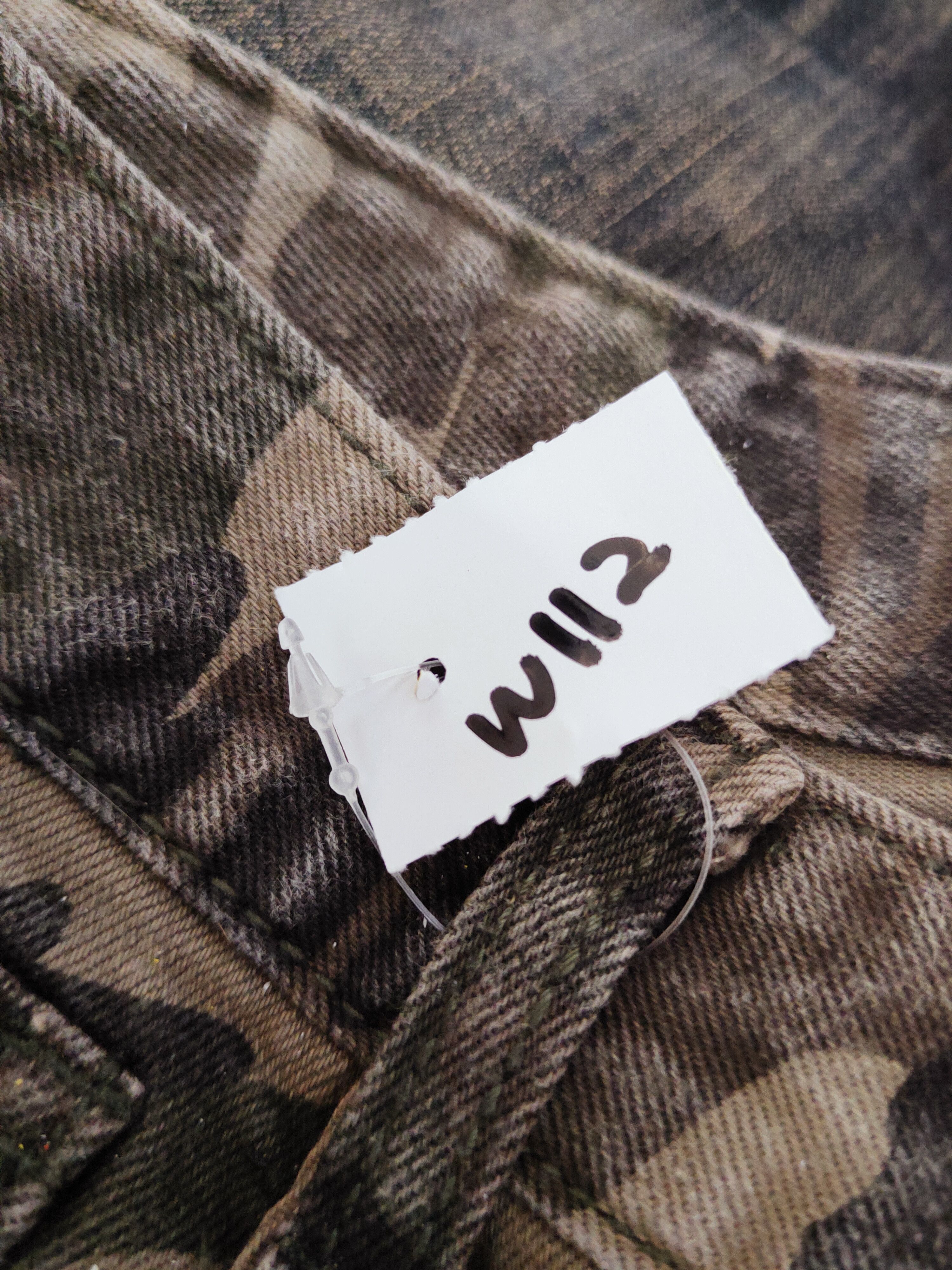 Japanese Brand Chocosoda Camouflage Distressed Ripped Jeans #W112 Size 29" - 15 Thumbnail