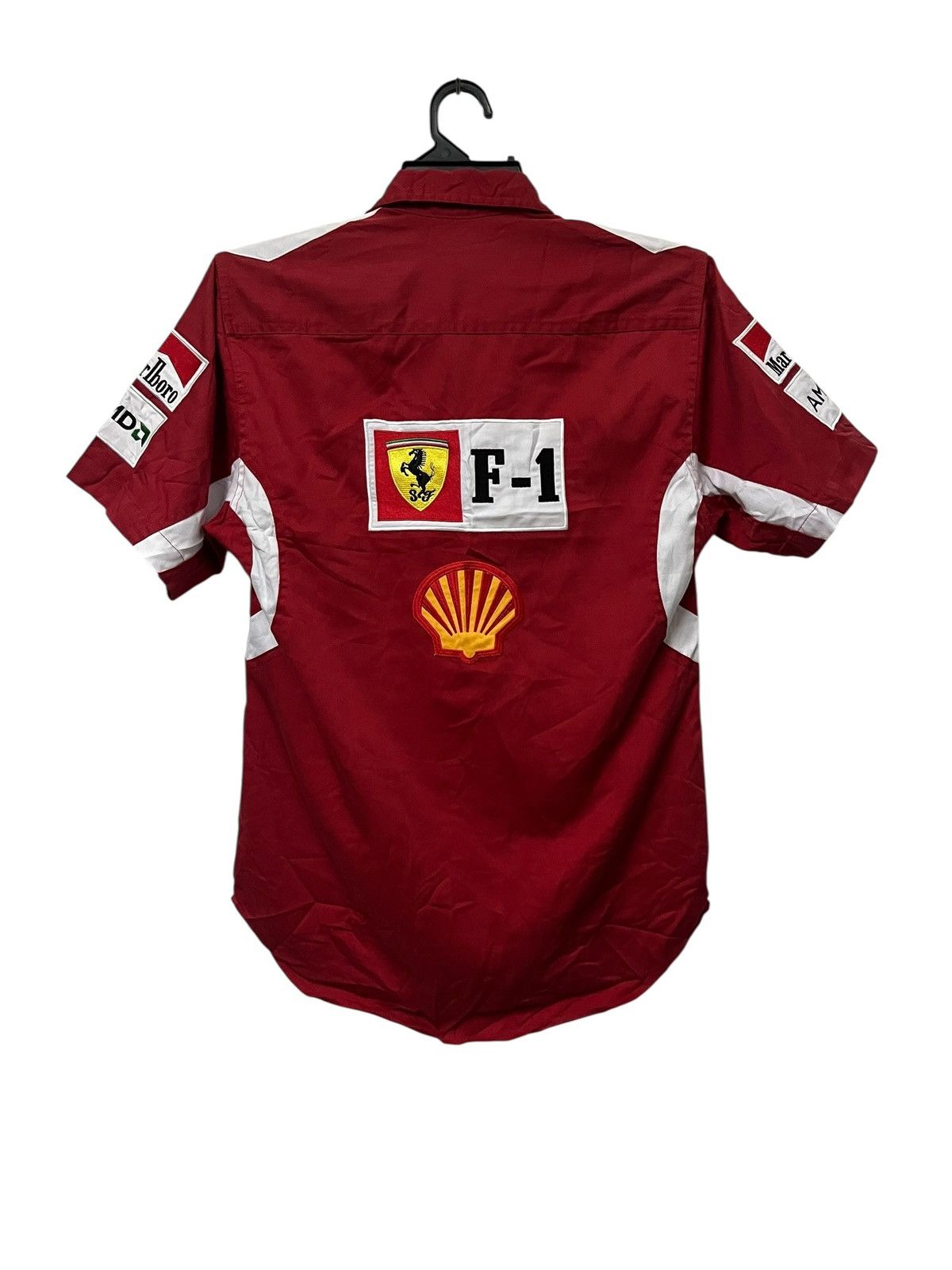 Ferrari × Formula 1 × Marlboro 🔥Vtg Ferrari Marlboro Racing 1996 Button Up Shirt Size US M / EU 48-50 / 2 - 5 Thumbnail