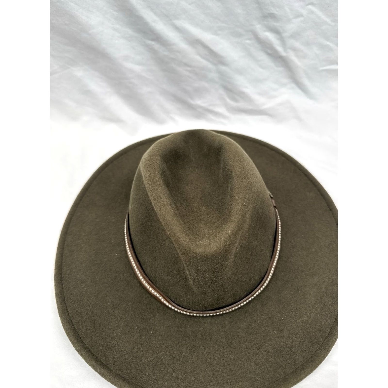 Stetson Stetson Fedora Hat Olive Men's Large Crushable Water Repellent Outdoor USA Made Size ONE SIZE - 5 Thumbnail