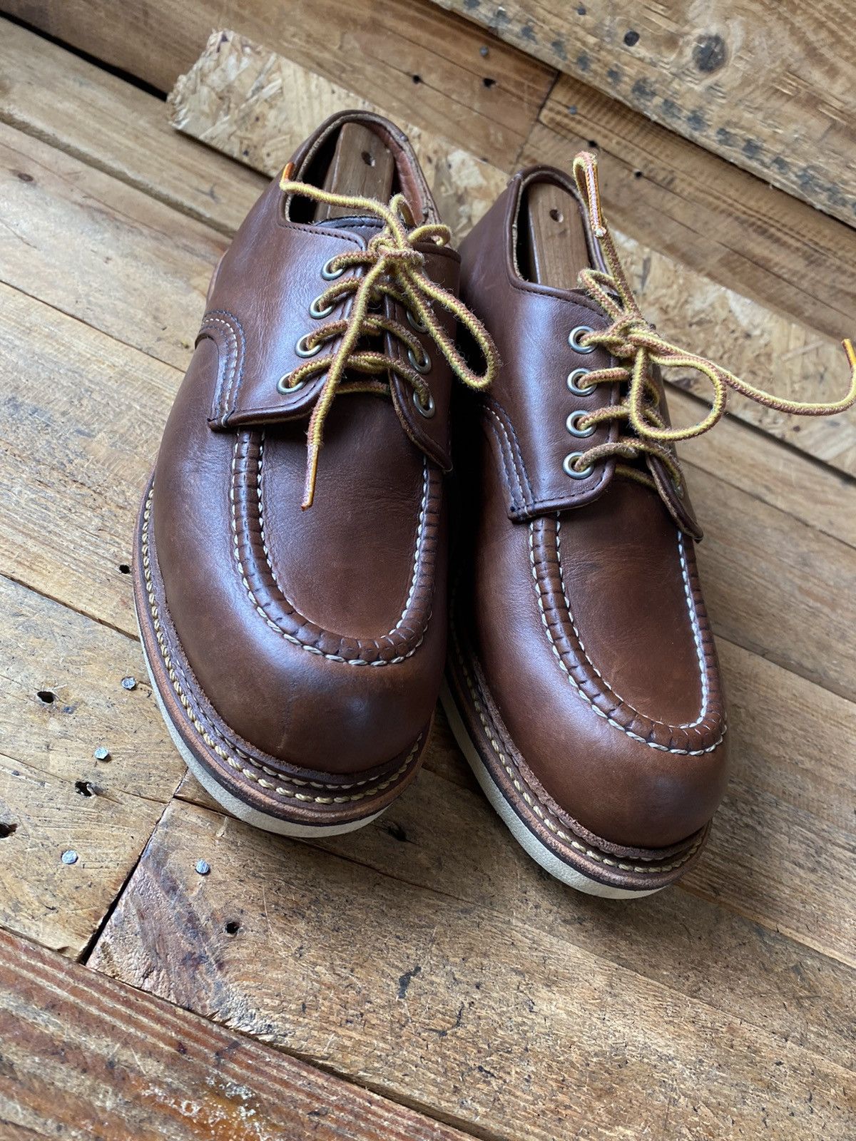 Red Wing Redwing oxford mahogany brown leather shoes style 8109 Size US 7.5 / EU 40-41 - 9 Thumbnail