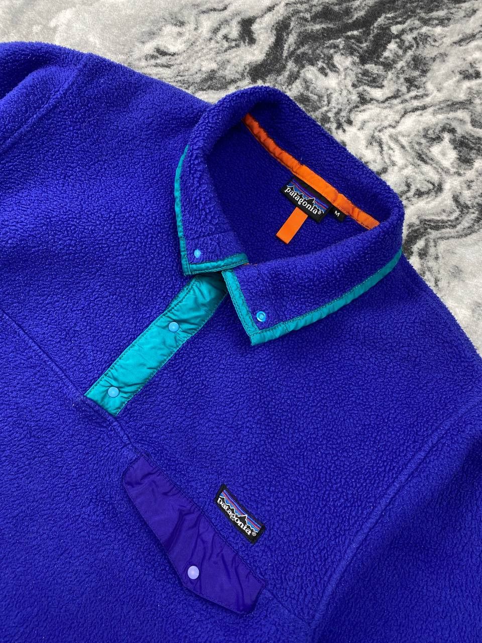 Patagonia Vintage Patagonia Synchilla Fleece Jacket Snap T Pullover Size US M / EU 48-50 / 2 - 2 Thumbnail