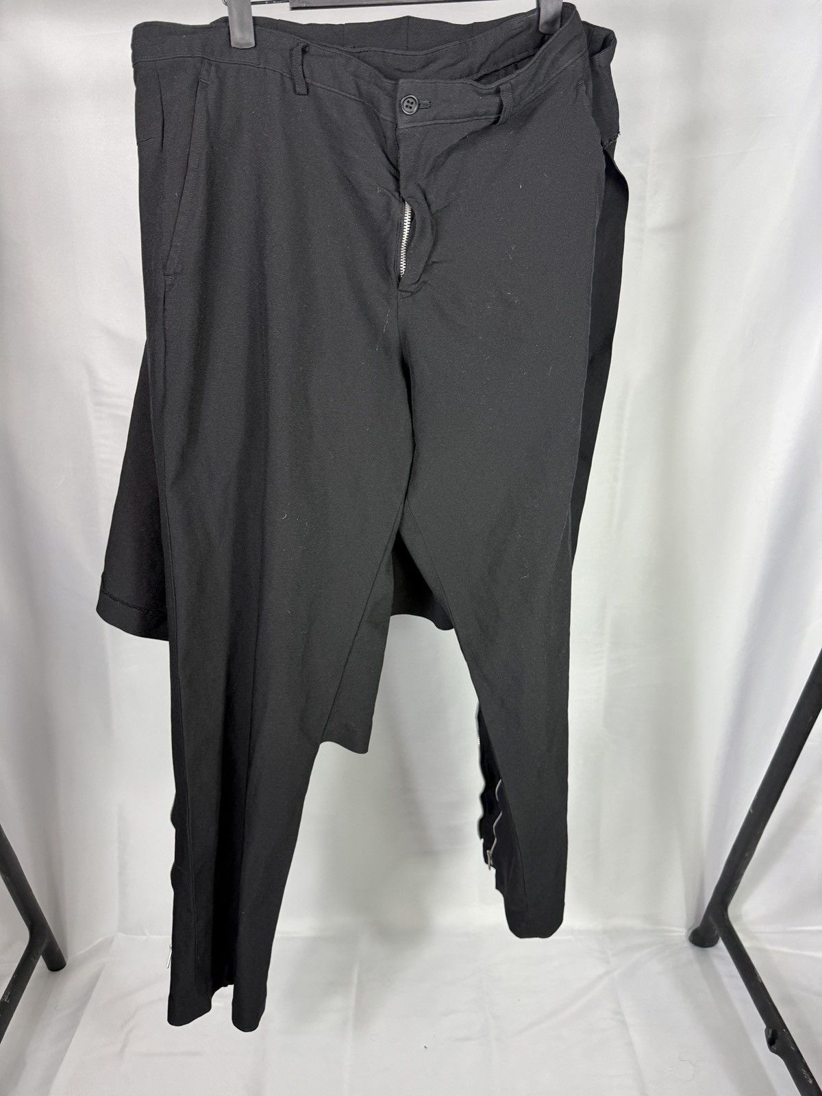 Comme des Garcons Comme des Garçons Layered Skirt Trousers – Black – XL Size US 36 / EU 52 - 1 Thumbnail