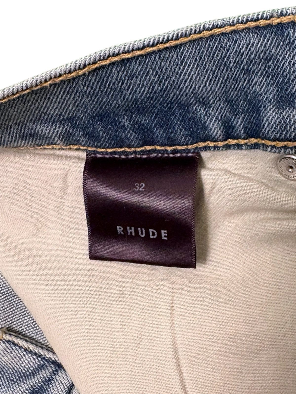 Rhude Rhude Curve Zip Detailed Denim Jeans Size US 32 / EU 48 - 11 Thumbnail