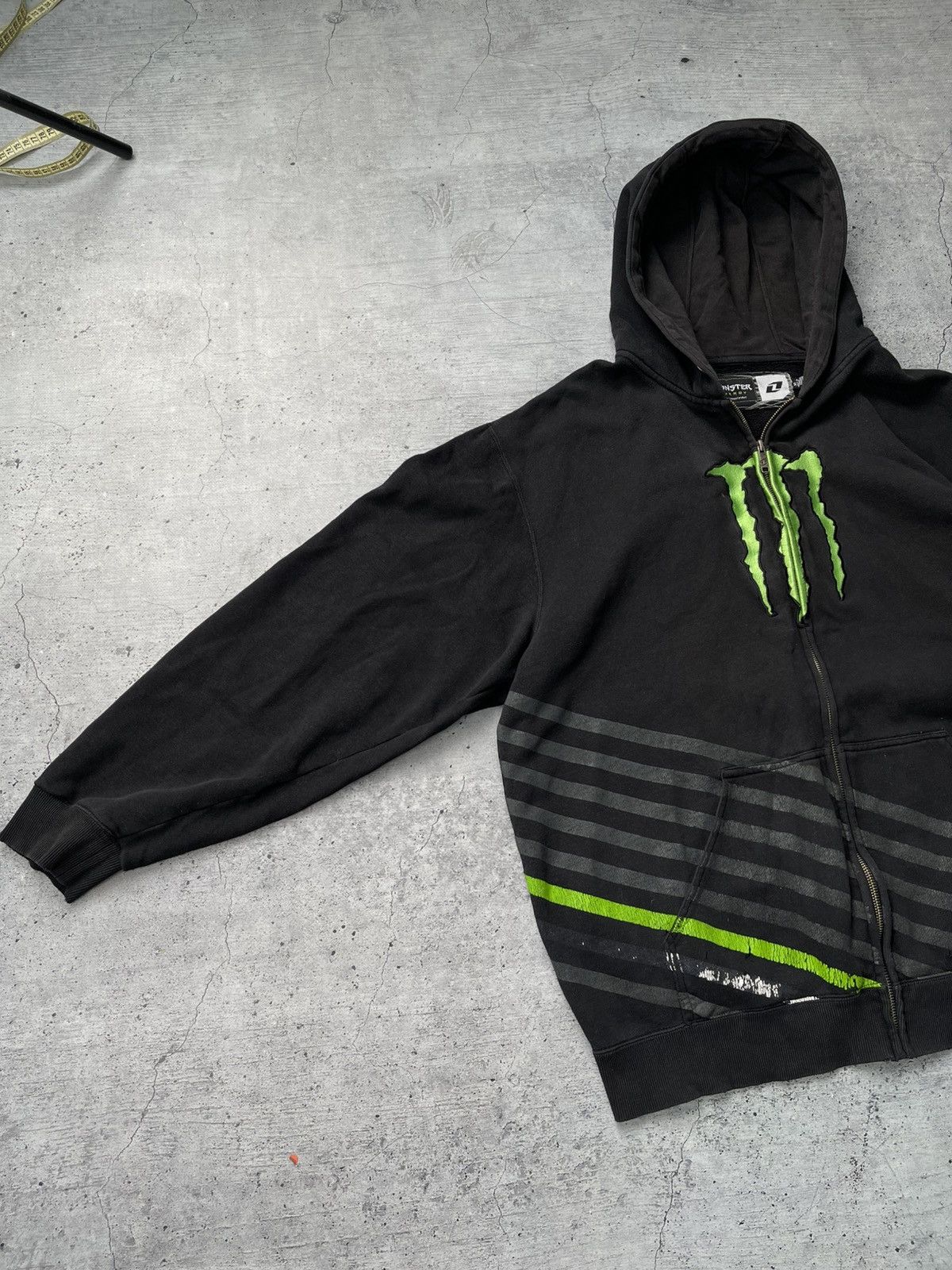 Fox Racing Monster Vintage Distressed Racing Zip Hoodie Y2K Xl Size US XL / EU 56 / 4 - 7 Thumbnail