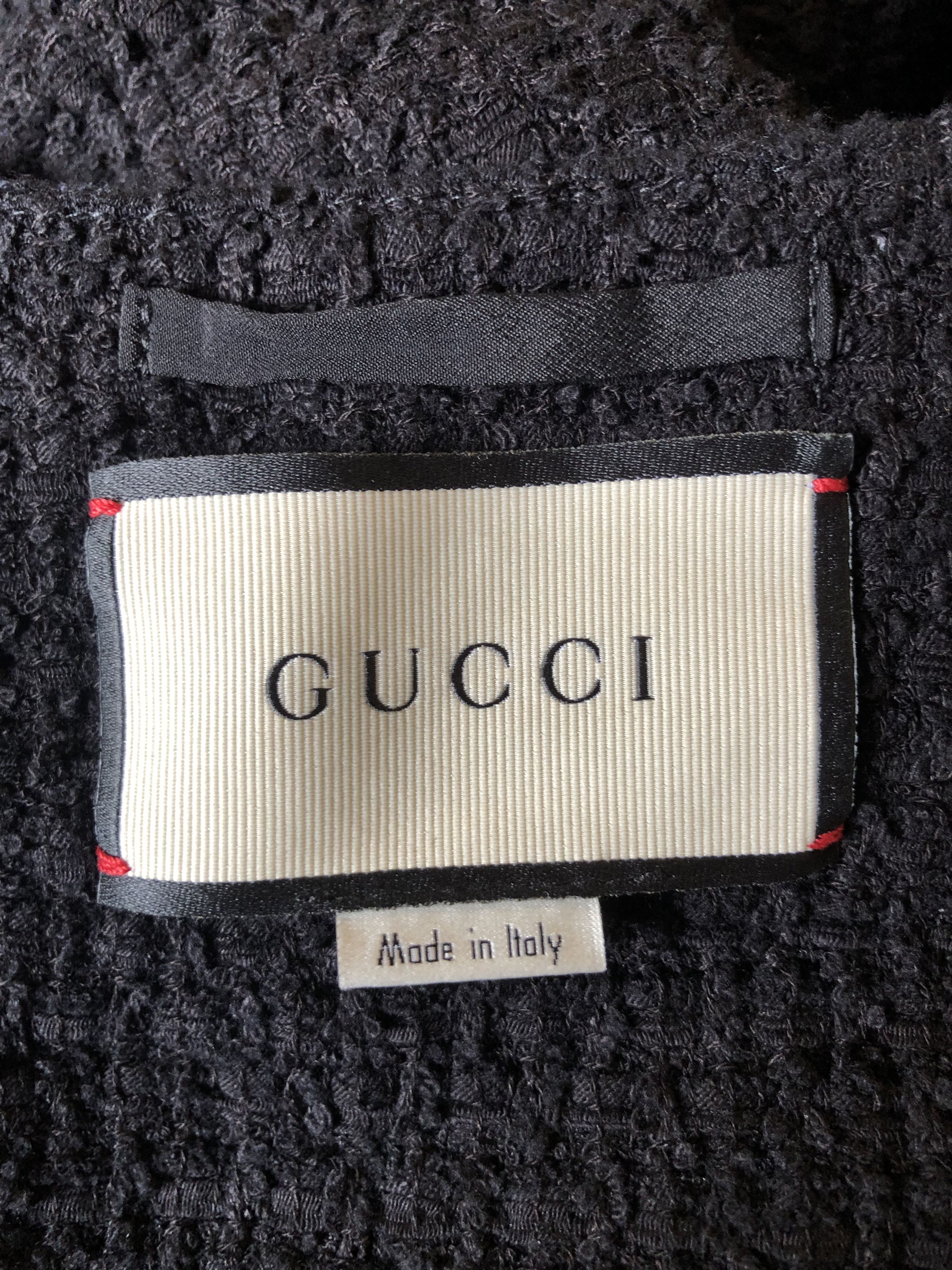 Gucci Gucci Tweed Contrast Stripe Oversized Cardigan Size US S / EU 44-46 / 1 - 5 Thumbnail