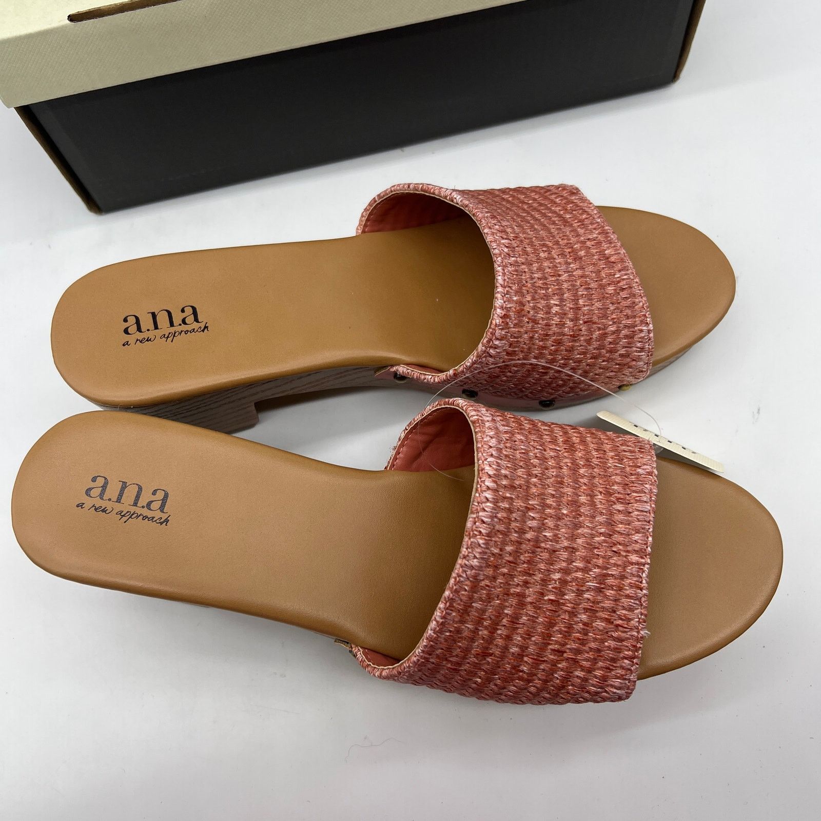 Other a.n.a Womens Robinson Heeled Sandals Terracotta Size US 10 / IT 40 - 4 Thumbnail