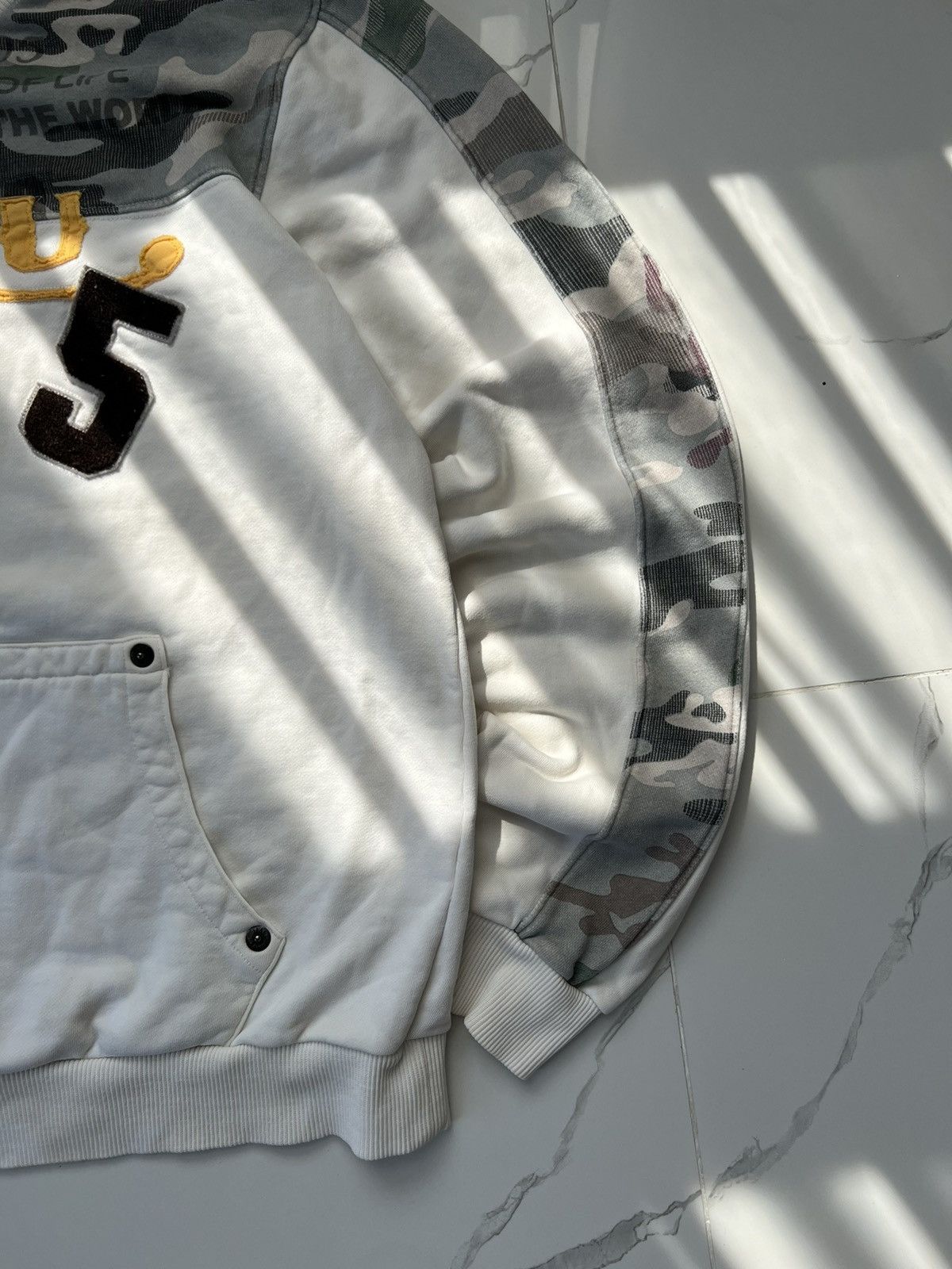 Fubu × Vintage 90's FUBU RARE CAMO 5 RETRO CREWNECK Y2K AVANT-GARDE Size US XL / EU 56 / 4 - 2 Thumbnail