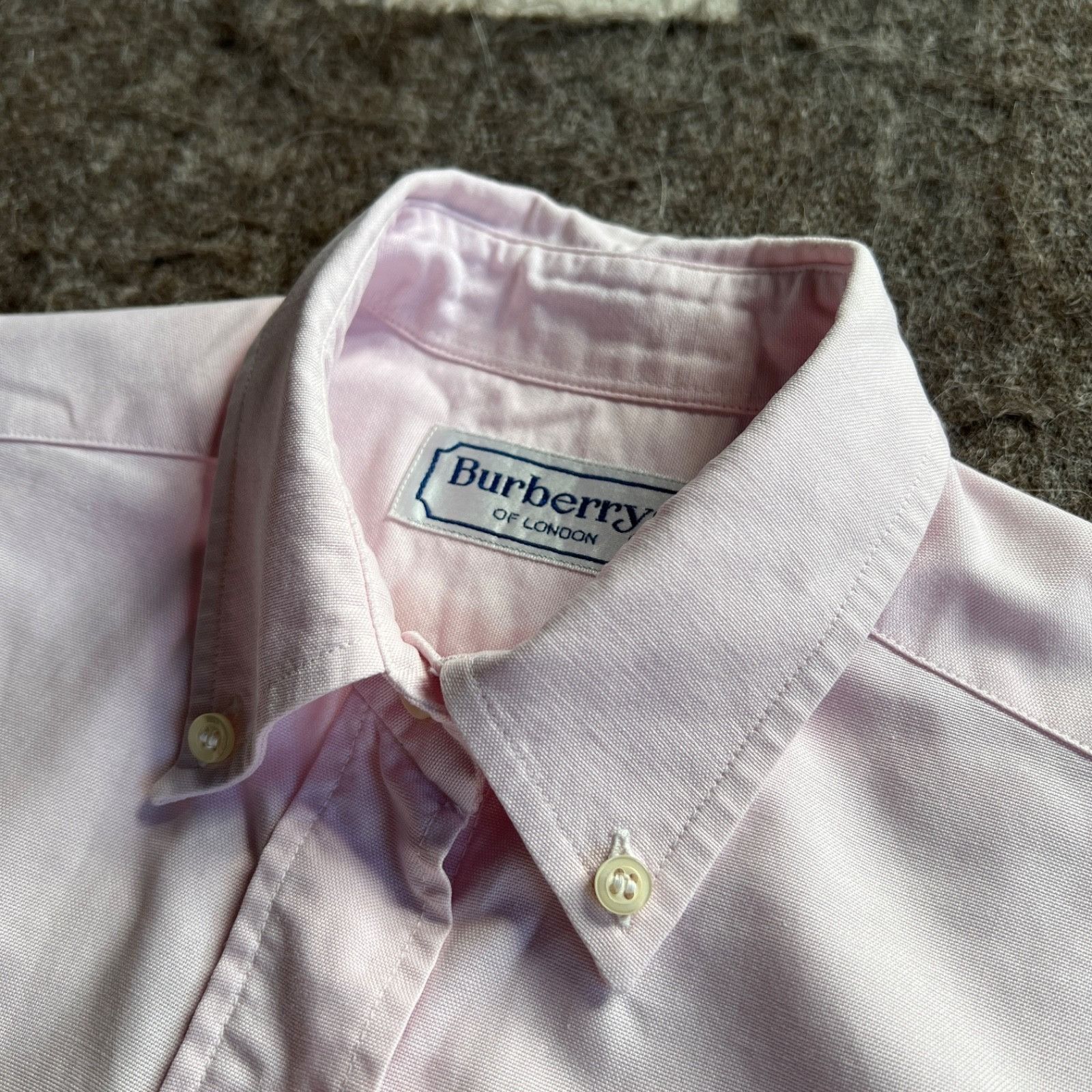Burberry Burberry's Vintage Light Pink Long Sleeve Shirt 9480AC Size M / US 6-8 / IT 42-44 - 4 Thumbnail