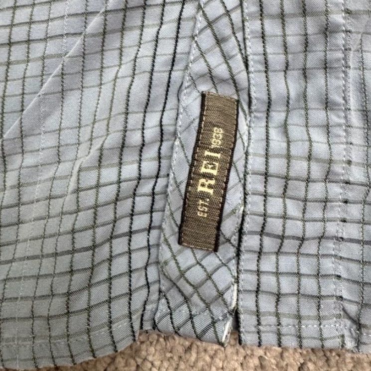 Vintage REI Button-Down Shirt Mens XL Blue Green Plaid Short Sleeve Casual Outdoor Camp Shirt Size US XL / EU 56 / 4 - 5 Thumbnail