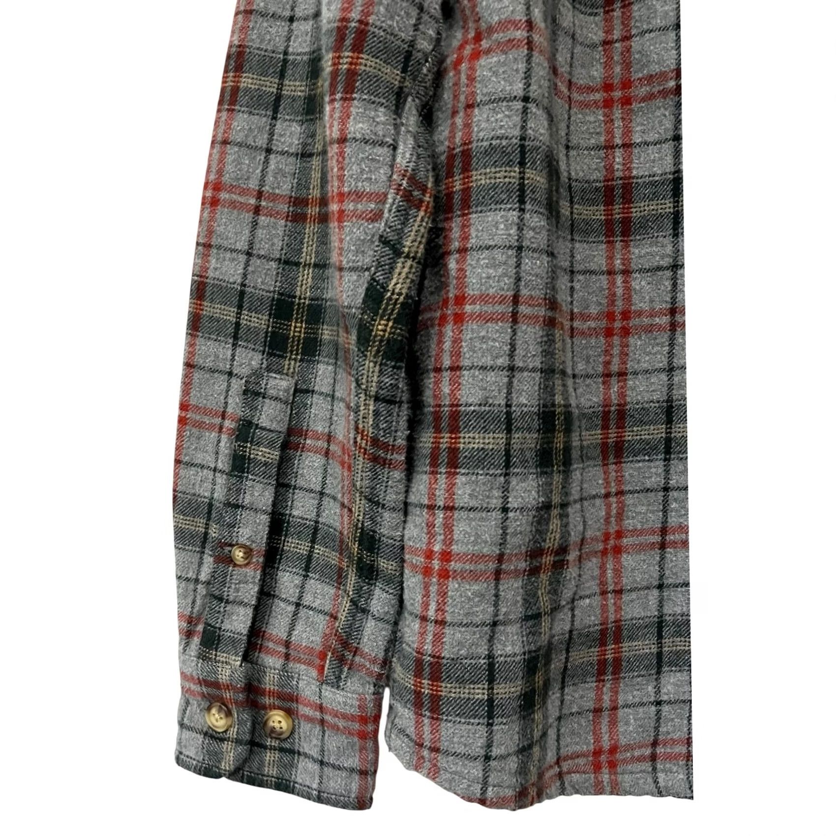 Vintage ALESBURY Men’s M Flannel Lined Flannel Shirt Heavy Plaid Button Up Slim Cotton Shirt Mens Plaid Flannel Button-Up Casual Cotton College Gray 90s? Size US M / EU 48-50 / 2 - 5 Thumbnail