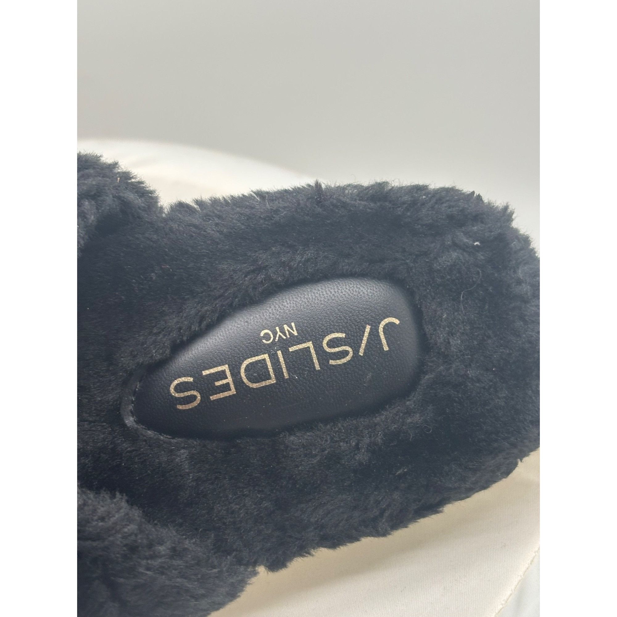Other J/Slides NYC Faux Fur Slide Sandal, Black, Size 6 Size US 6 / IT 36 - 4 Thumbnail