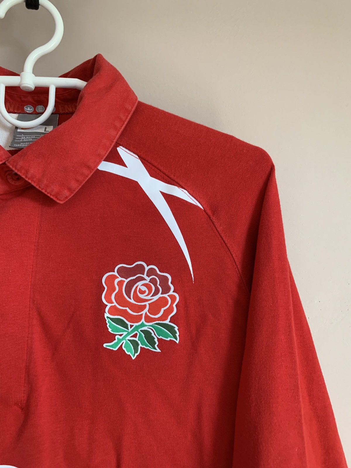 Nike England 2007 World Cup Rugby Union Shirt Nike Vintage Jersey Size US L / EU 52-54 / 3 - 4 Thumbnail