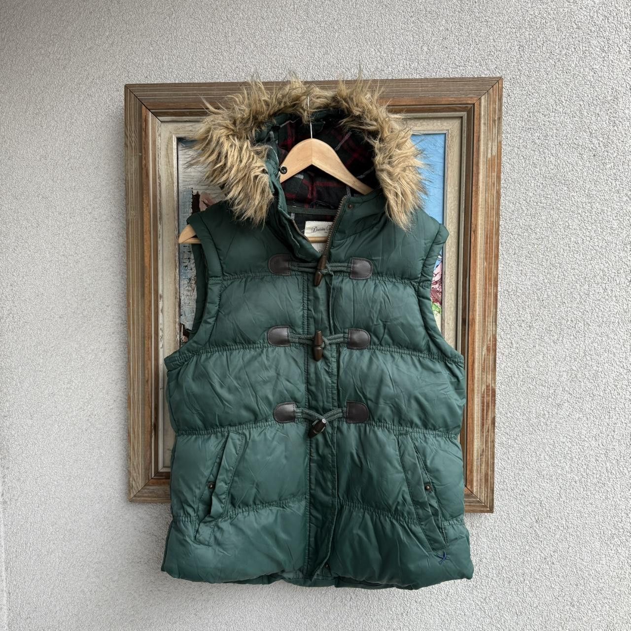 Vintage Vintage Faux Fur Vest Gilet Womans Jacket Green Size M / US 6-8 / IT 42-44 - 1 Thumbnail