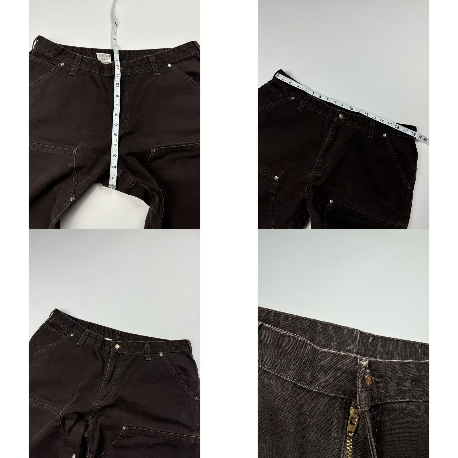 Carhartt VINTAGE Carhartt Pants Women’s Size 18 X 30 Brown Canvas Work Double Knee Relaxed 29 Inseam Men/Women? (Note: For compliance, I cannot add new info.) Size 24" / US 00 / IT 34 - 8 Thumbnail