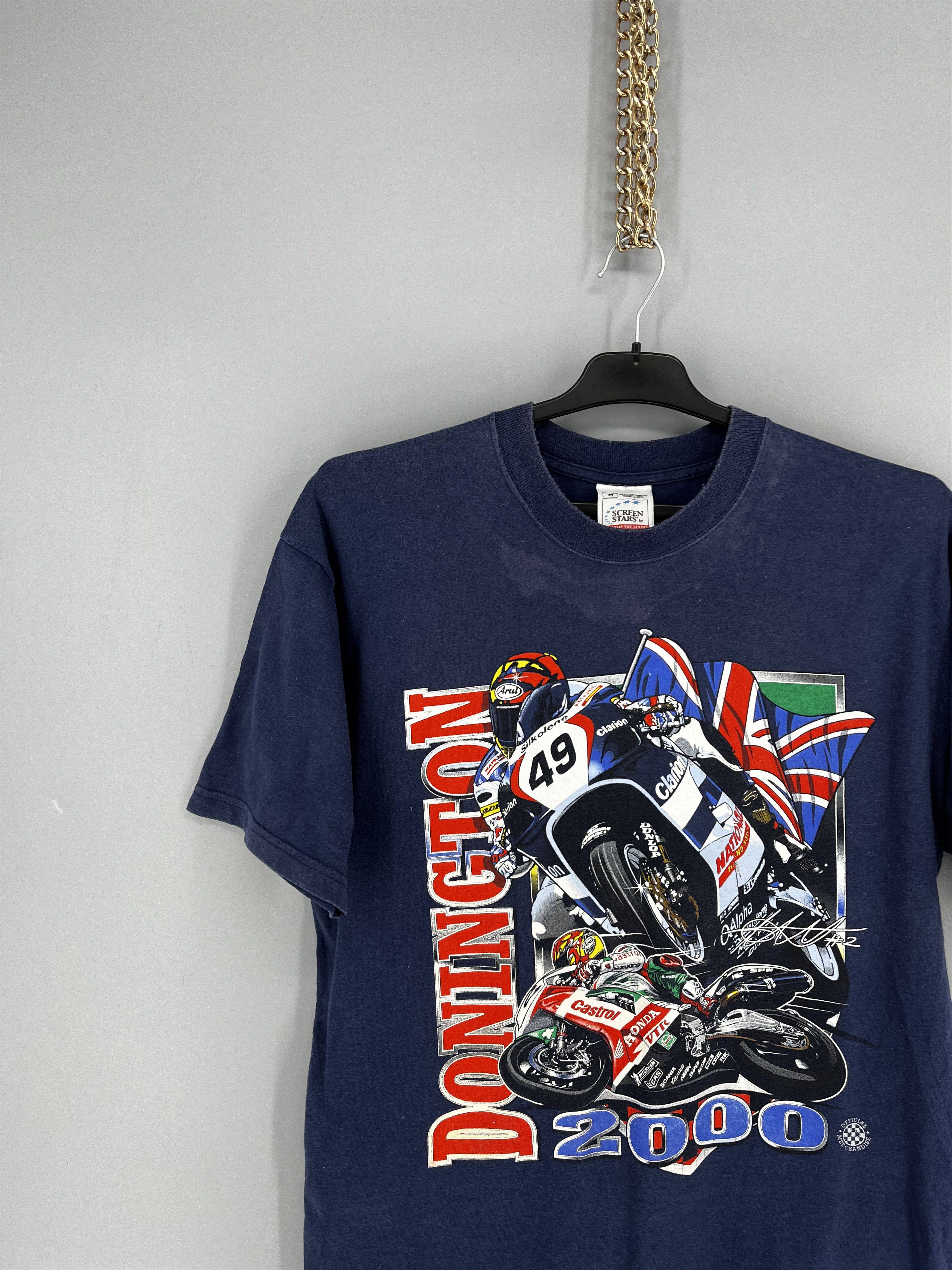 Vintage Vintage MotoGP Donington 2000 T-Shirt Screen Stars Racing Size US M / EU 48-50 / 2 - 4 Thumbnail