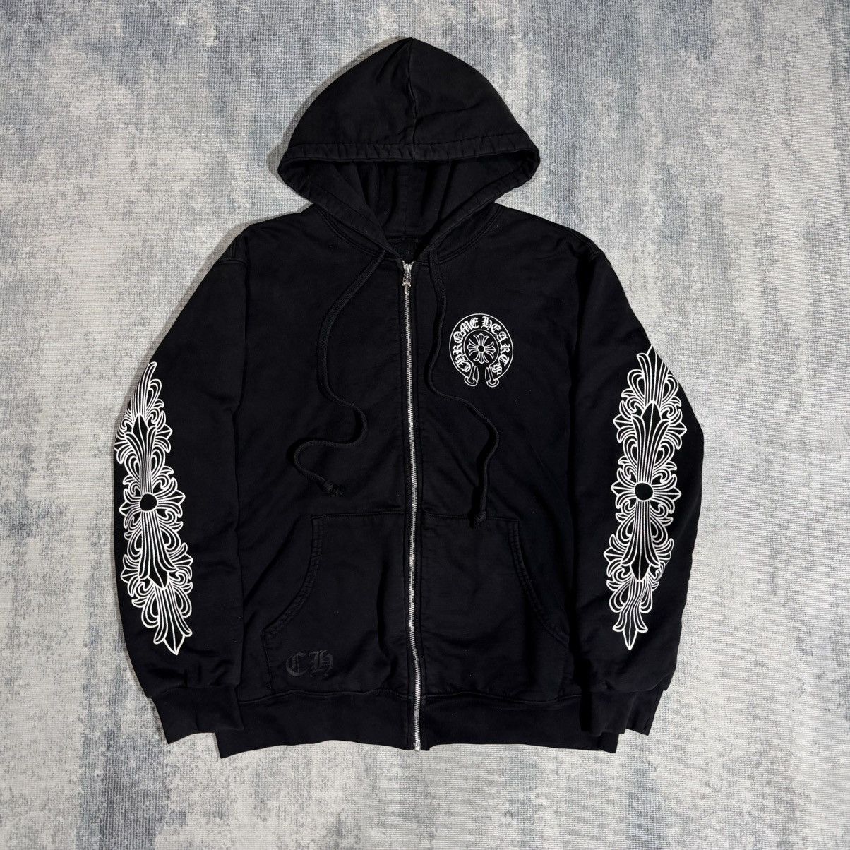 Chrome Hearts Las Vegas Floral Horseshoe Zip Up Size US XL / EU 56 / 4 - 1 Thumbnail