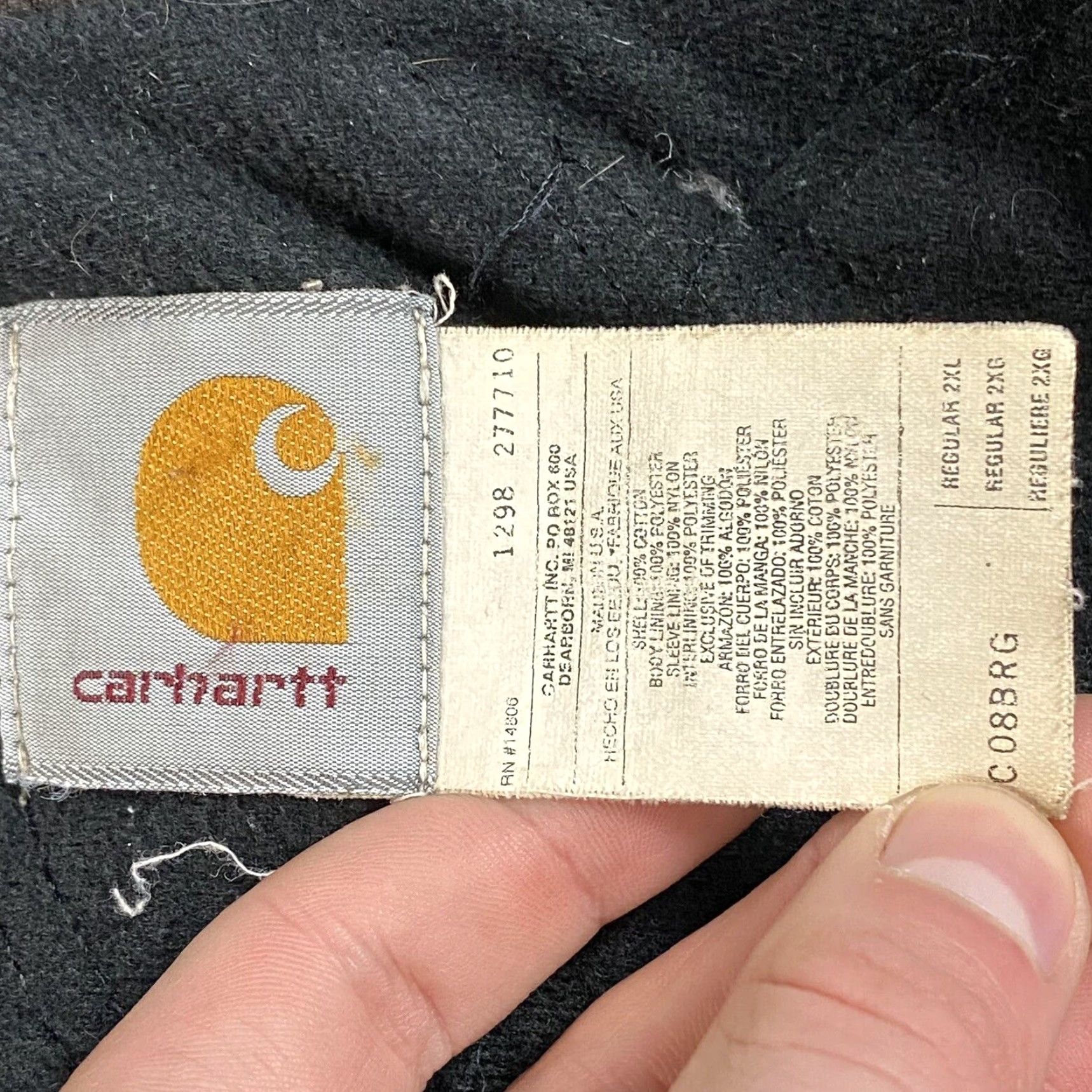 Carhartt VTG Carhartt Jacket 2XL 2XL Mens Brown Quilted Long Coat Workwear Chore Barn C08 1998 90s Reg Cotton Canvas Zip Snap Size US XXL / EU 58 / 5 - 7 Thumbnail