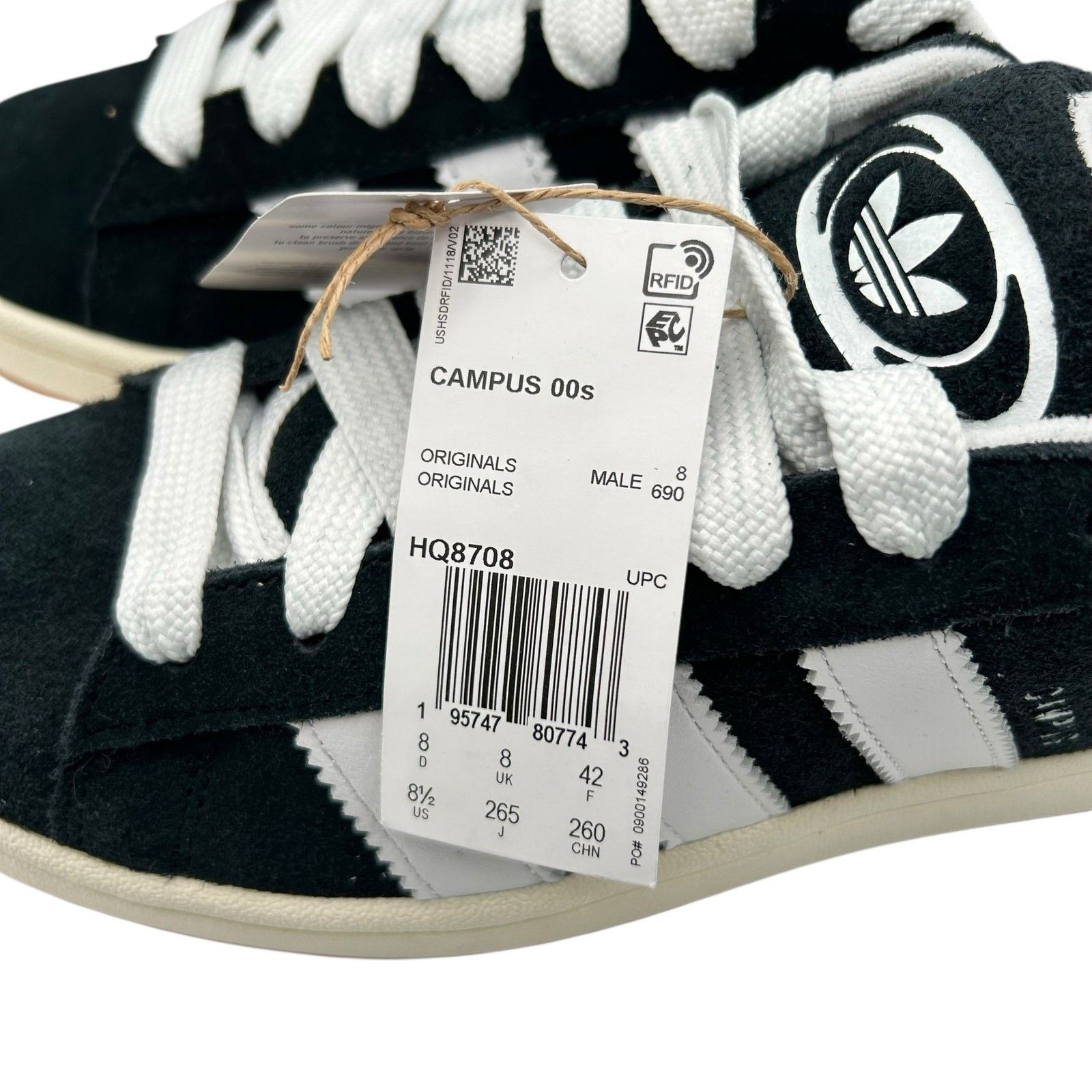 Adidas Adidas Men's Black Campus 00s Sneakers Shoes Size 8.5 Size US 8.5 / EU 41-42 - 8 Thumbnail