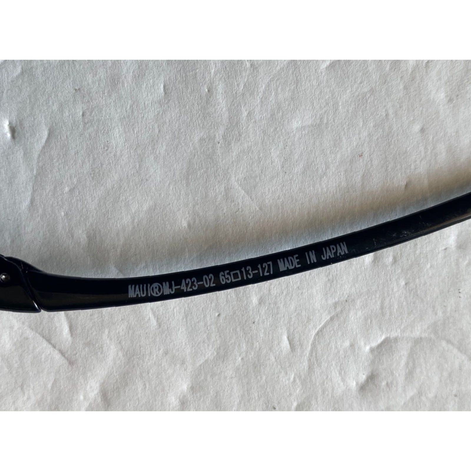 Maui Jim VINTAGE Maui Jim MJ Sport Sunglasses MJ-423-02 With Case Made In Japan Unisex Adults Black Sports 90s Mens Womens Size ONE SIZE - 7 Thumbnail