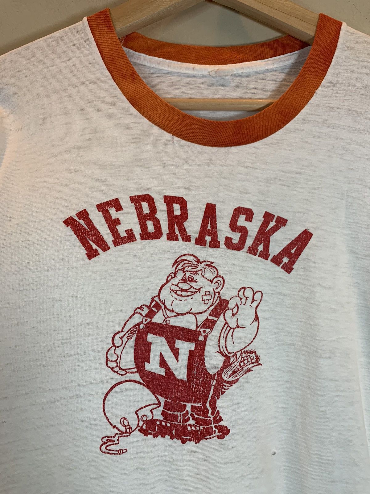 Vintage RARE* Vintage 60’s Nebraska Corn Huskers Single Stitch Shirt Size US M / EU 48-50 / 2 - 2 Thumbnail