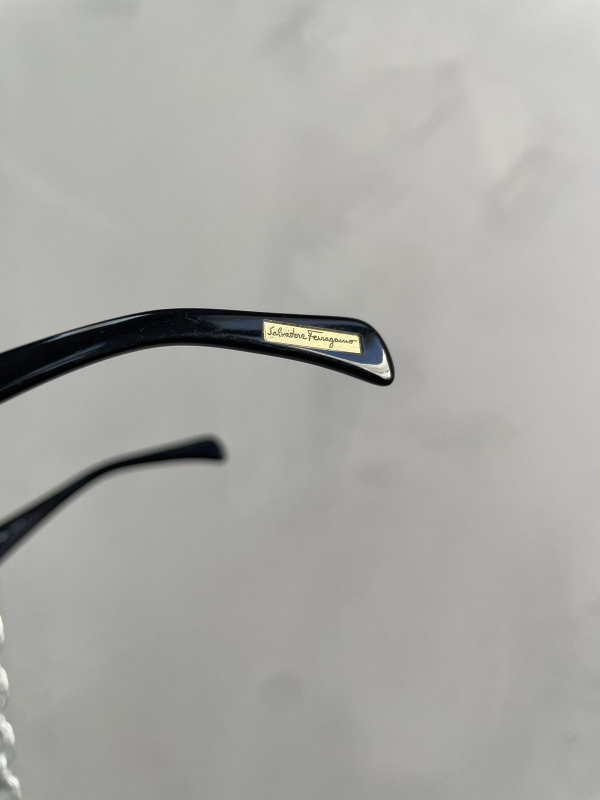 Salvatore Ferragamo Rare Salvatore Ferragamo strass shield musk sunglasses Size ONE SIZE - 10 Thumbnail