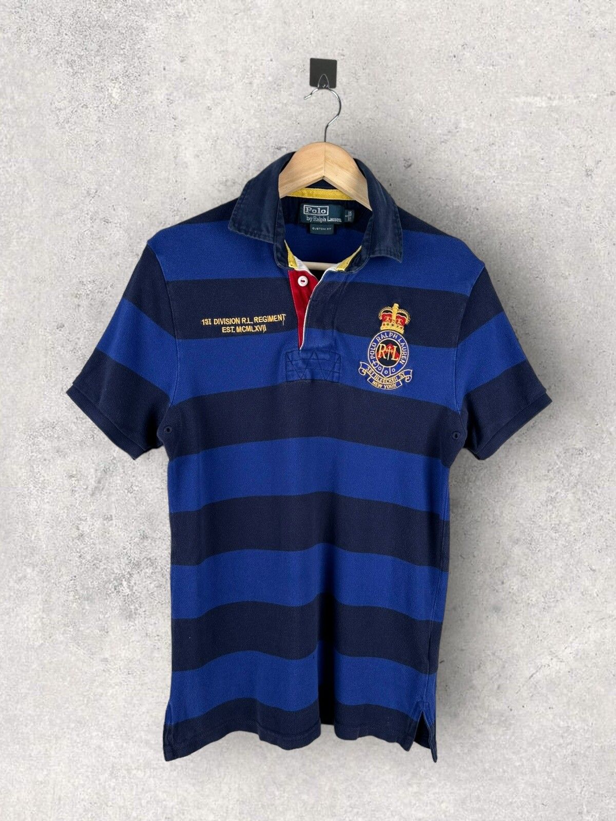Pre-owned Polo Ralph Lauren X Vintage Y2k Polo Ralph Laurent Rugby Polo New York In Blue