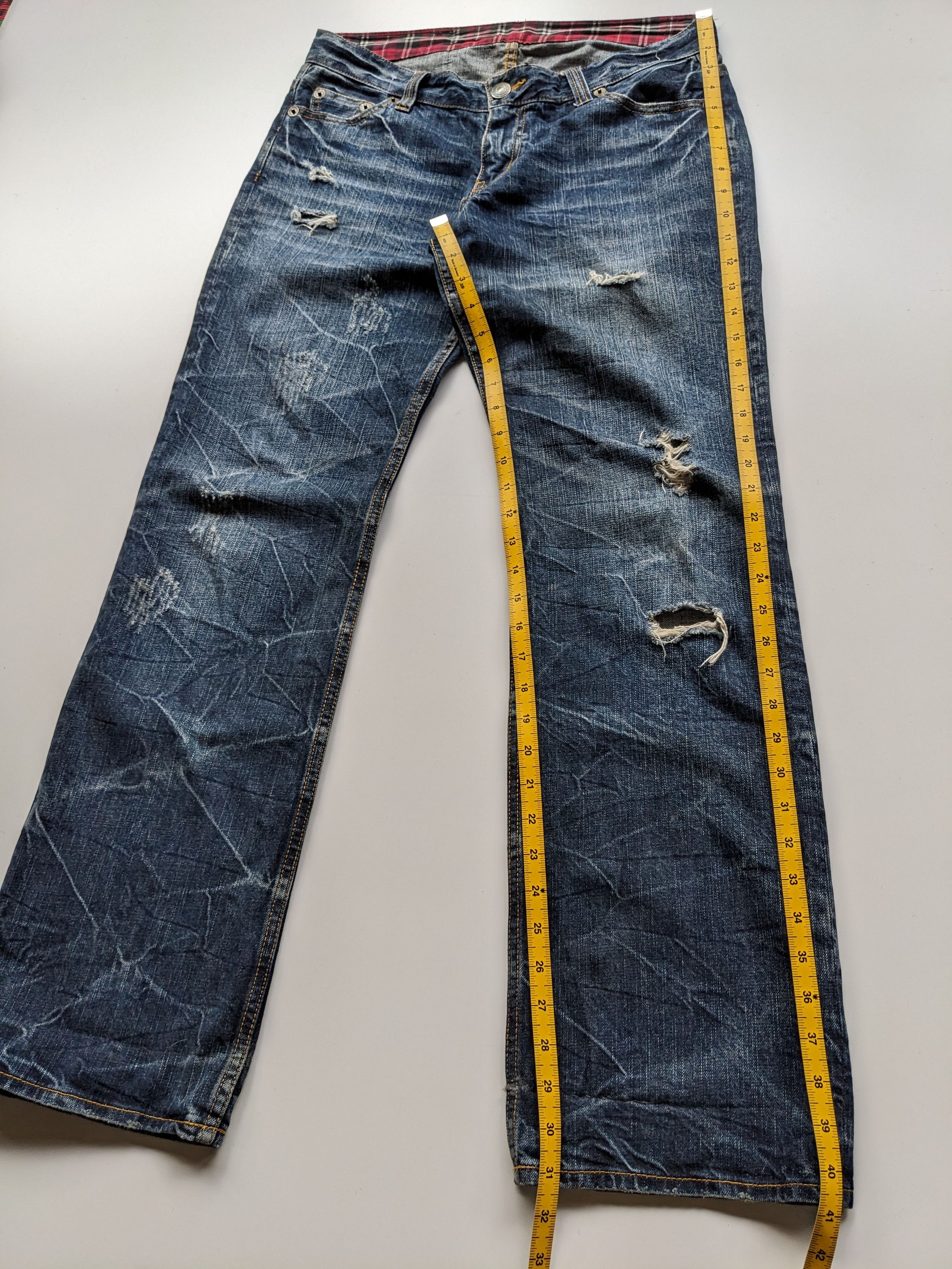 Japanese Brand Theoria Jeans clawmark distressed Size US 32 / EU 48 - 6 Thumbnail