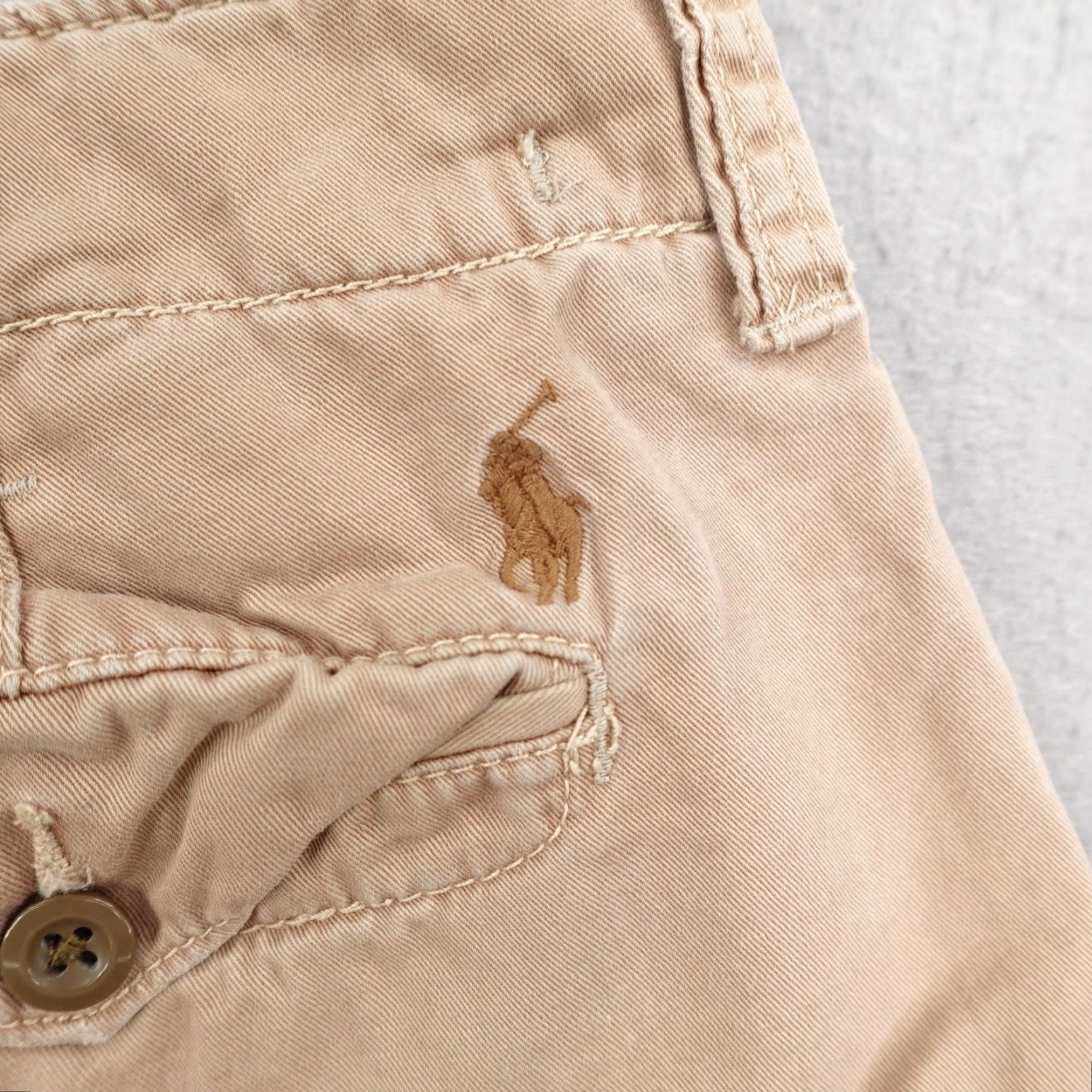 Polo Ralph Lauren VINTAGE Polo Ralph Lauren Shorts Mens 34 Khaki Chino Drawstring Pony Logo Twill Size US S / EU 44-46 / 1 - 5 Thumbnail