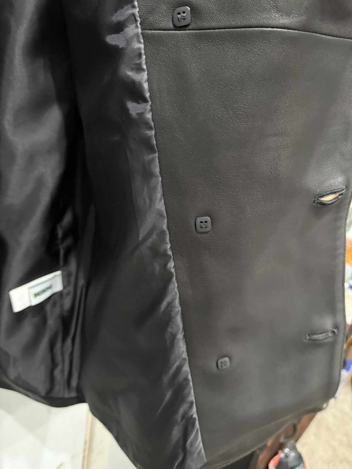 DENIM TEARS Denim Tears Oakland Wreath Winter Leather Coat Size US S / EU 44-46 / 1 - 13 Thumbnail
