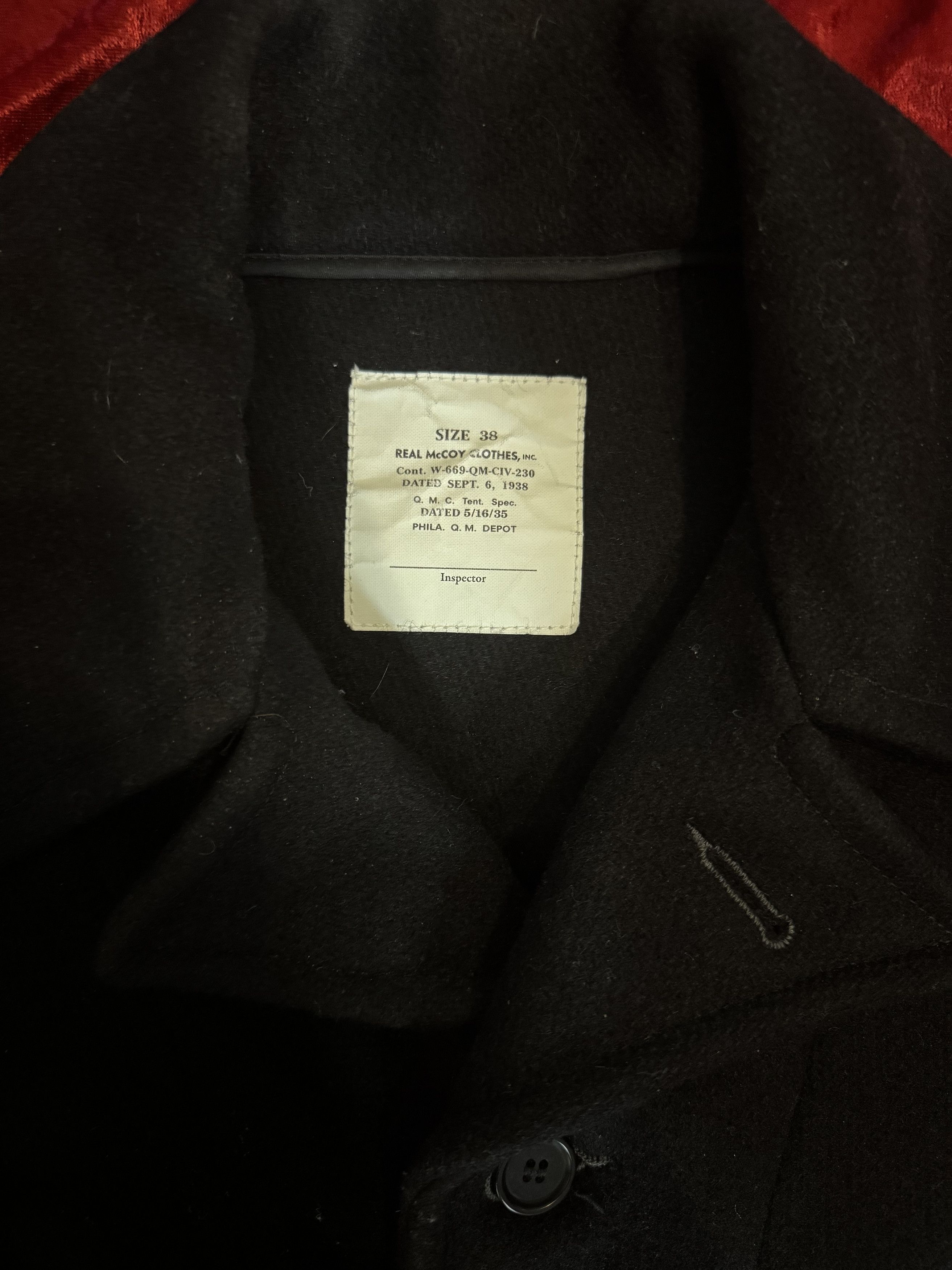 The Real McCoy's The Real McCoy's MJ16106 U.S.Army Wool Mackinaw Size US M / EU 48-50 / 2 - 3 Thumbnail