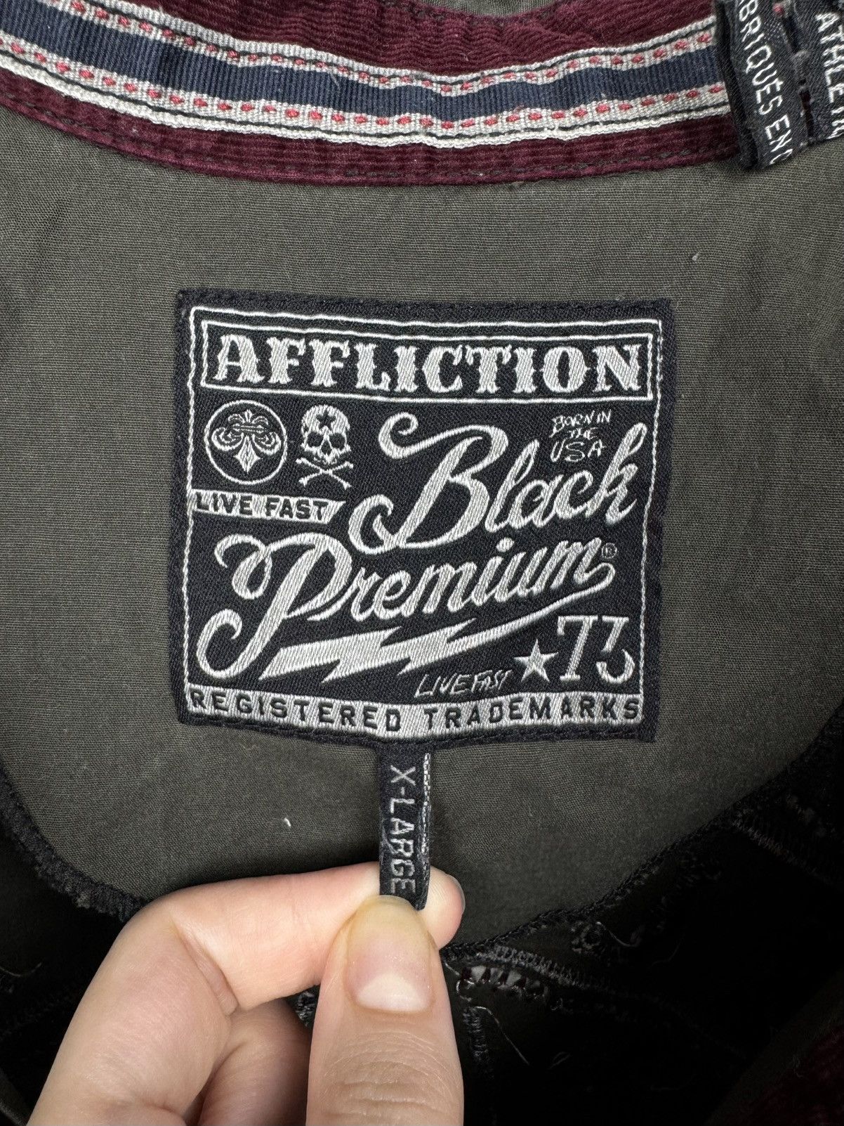Affliction Affliction Black Premium American Customs big logo shirt Size US XL / EU 56 / 4 - 10 Thumbnail