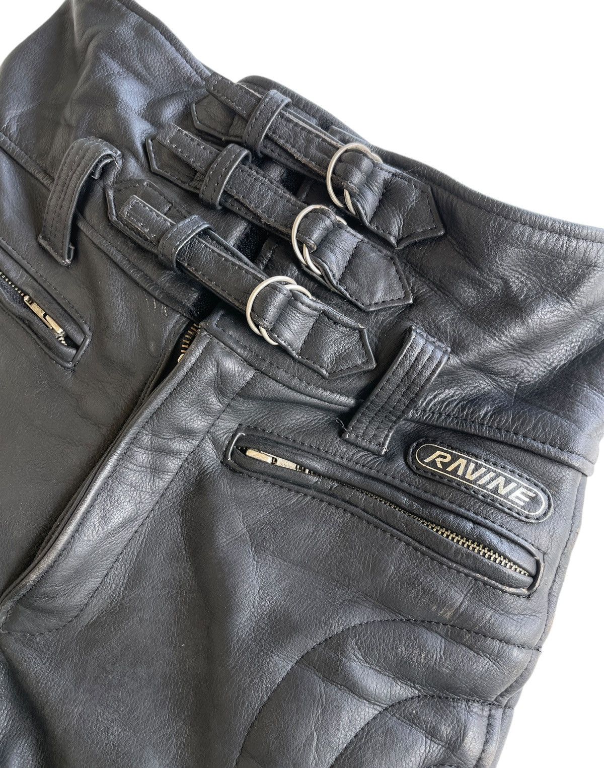 Kadoya Vintage Ravine Bikers Leather Pants Size US 30 / EU 46 - 4 Thumbnail