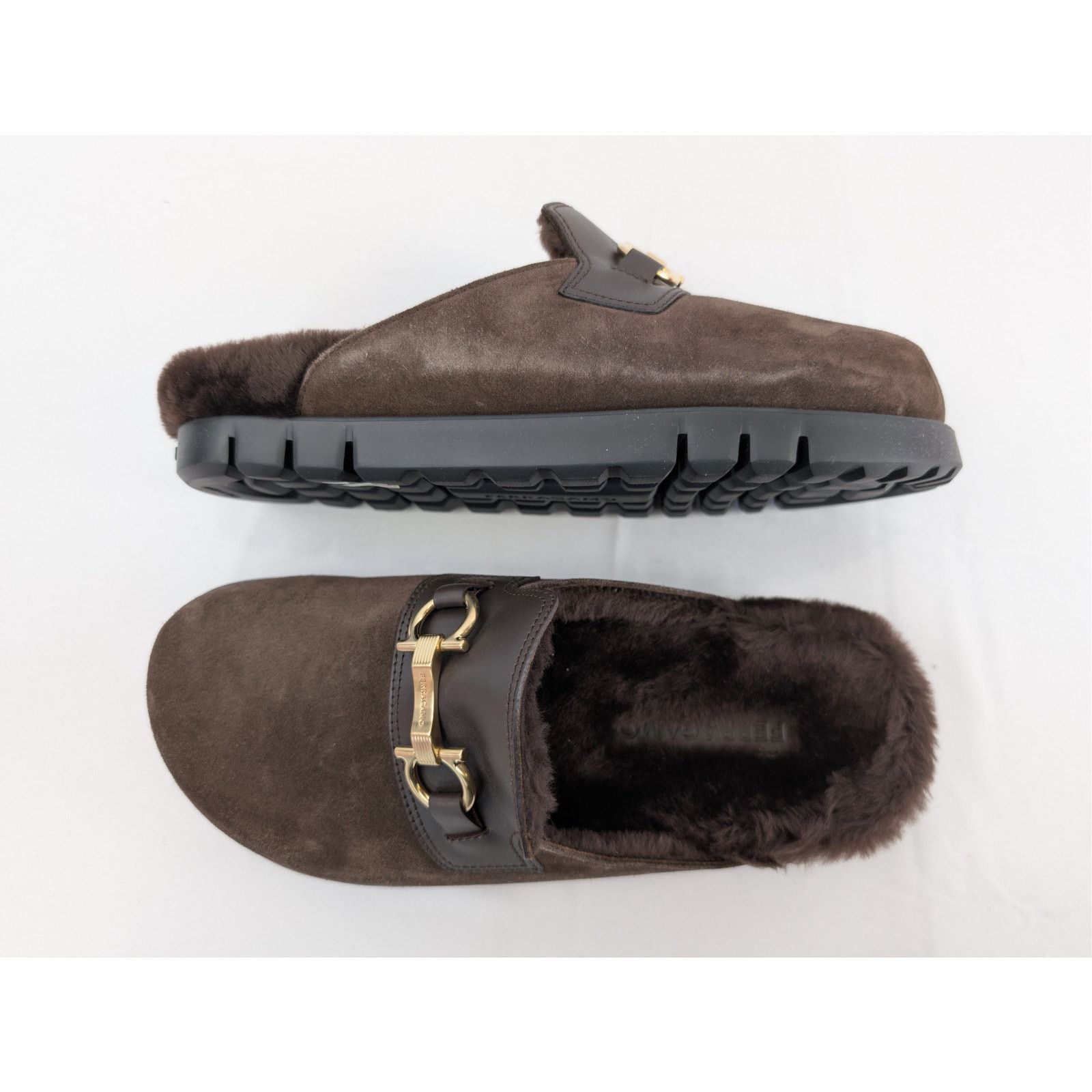 Salvatore Ferragamo o1rshd1 T. Moro 23 Calf Mules in Brown Size US 8 / EU 41 - 14 Thumbnail