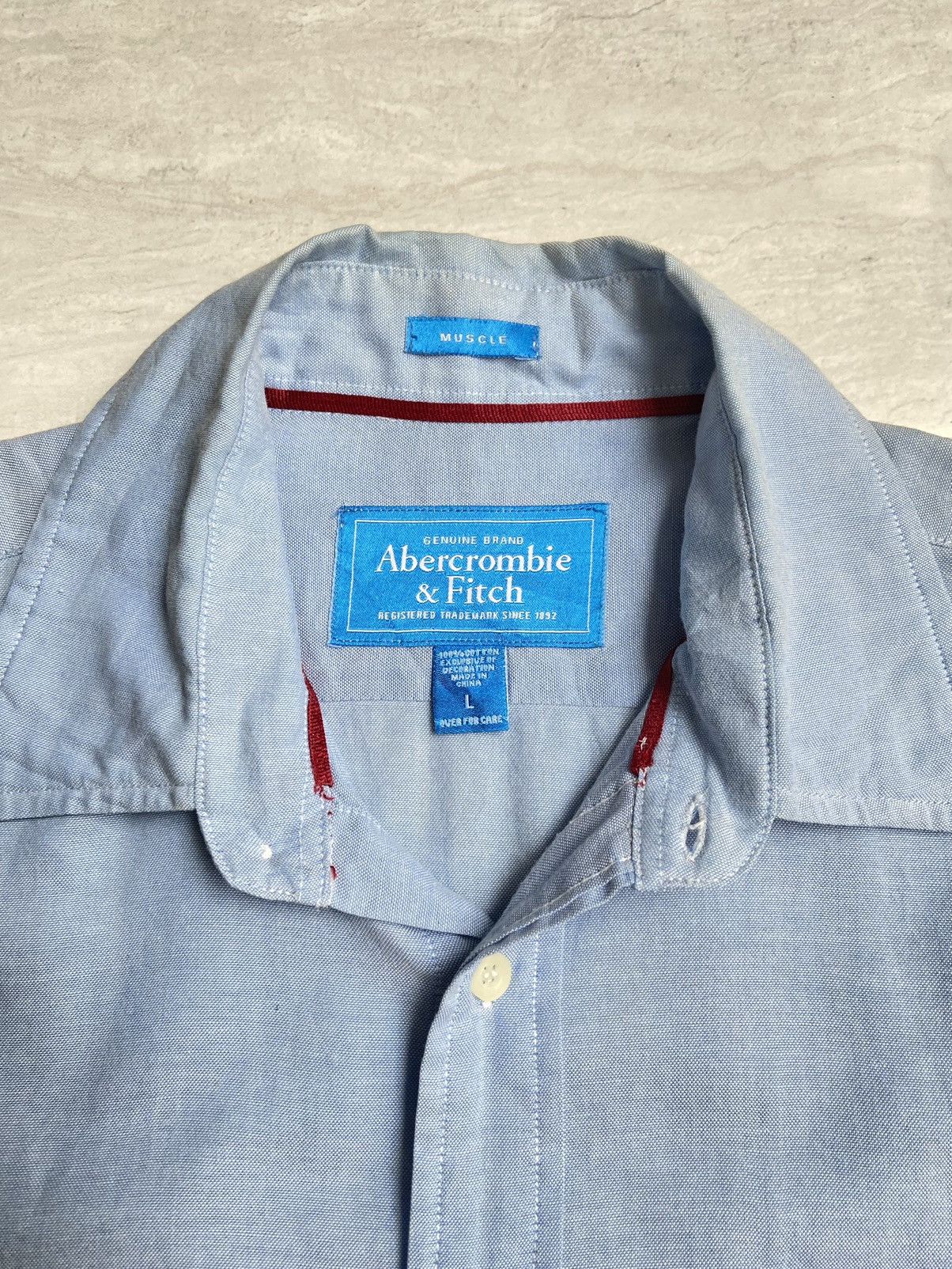 Abercrombie & Fitch ABERCROMBIE & FITCH Blue Shirt Size US L / EU 52-54 / 3 - 10 Thumbnail